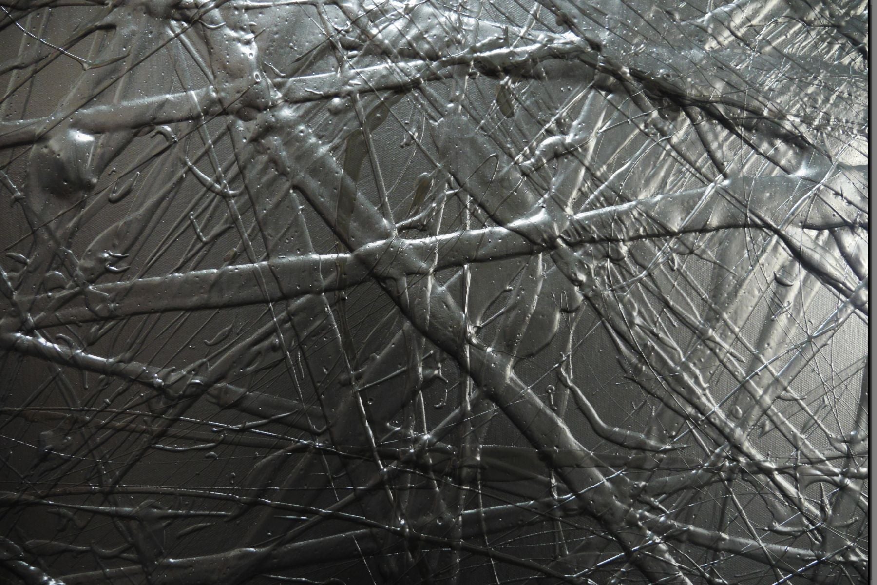 Wicked Rendition 100cm x 100cm Black Textured Abstract Painting