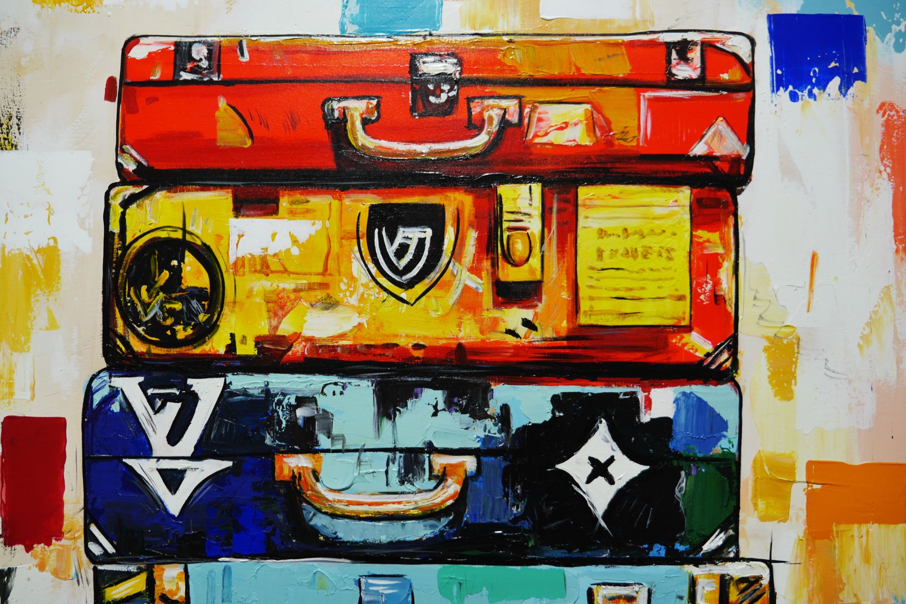 Next Stop 200cm x 80cm Textured Abstract Realism Painting (SOLD)