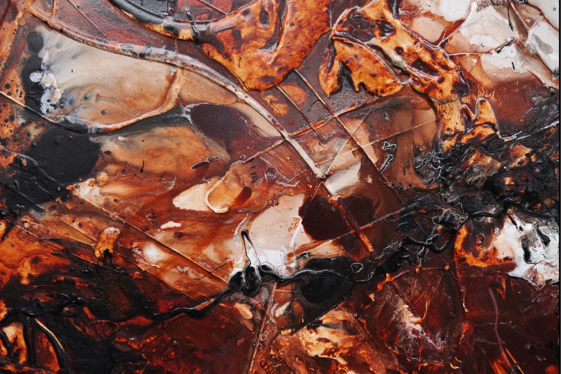 Still Lingering 270cm x 120cm Textured Abstract Painting (SOLD)