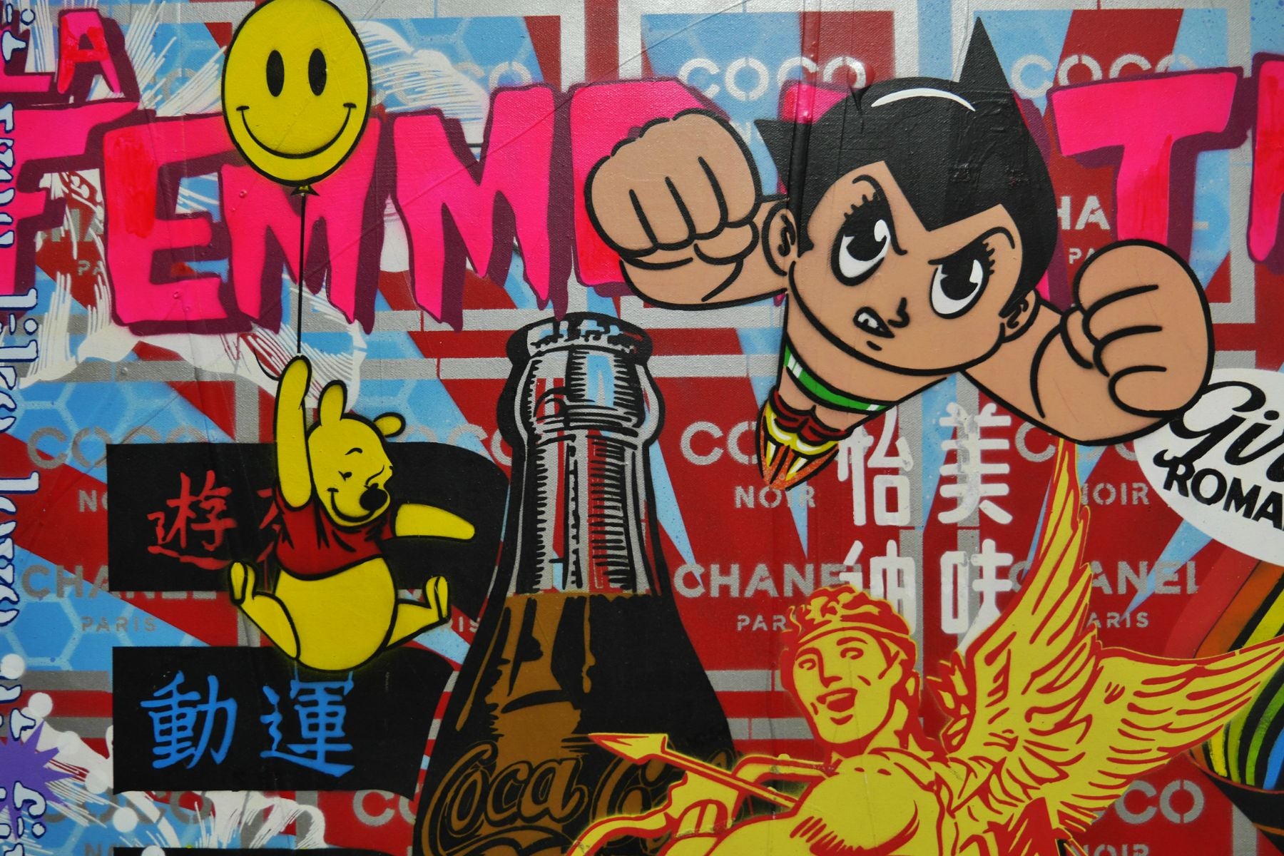 Genuine Love? 160cm x 100cm Textured Urban Pop Art Painting (SOLD)