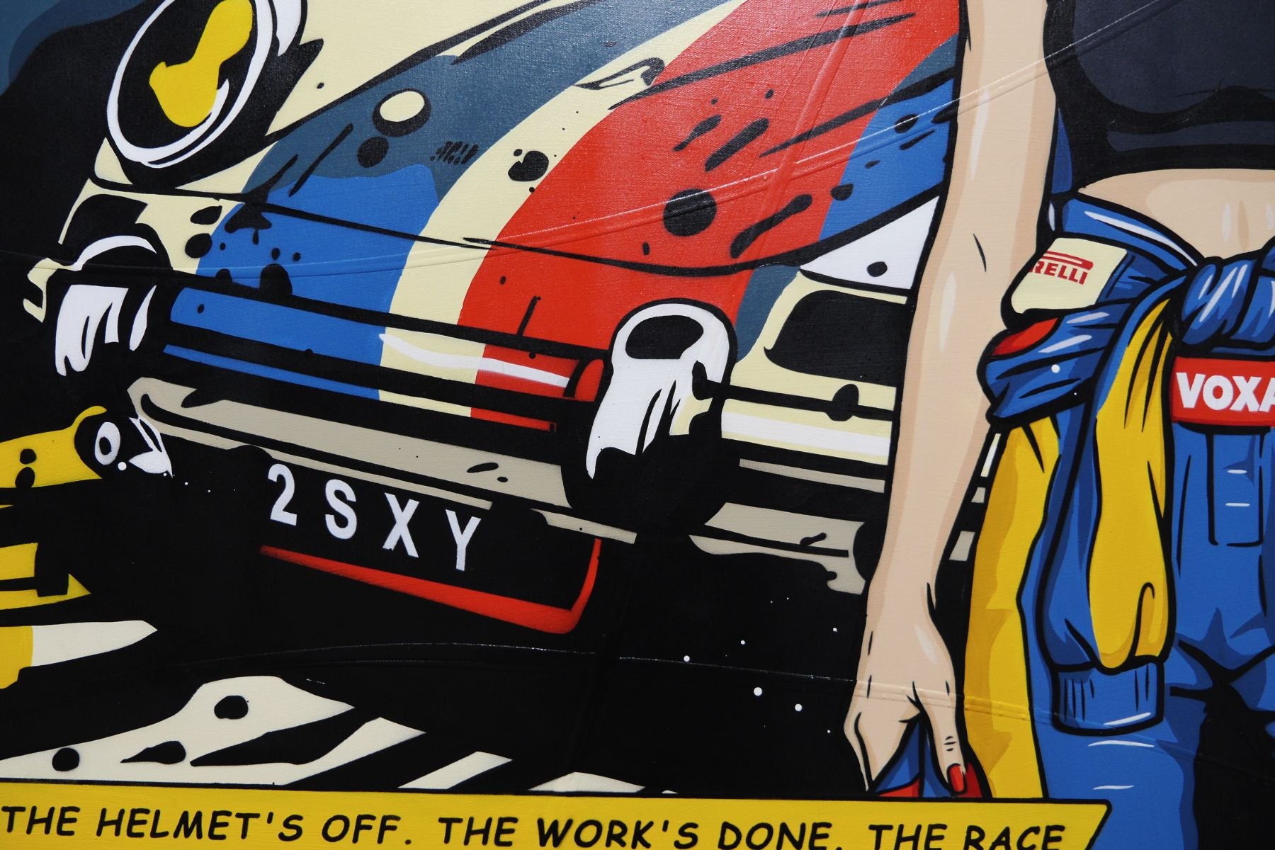 If You're Not First... 160cm x 100cm Porsche Classic Pop Art Painting