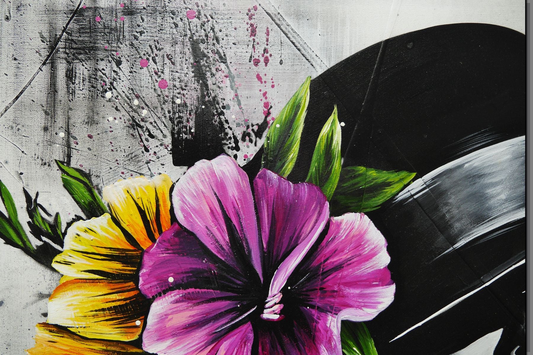 Posh 100cm x 140cm Industrial Textured Urban Pop Art Painting