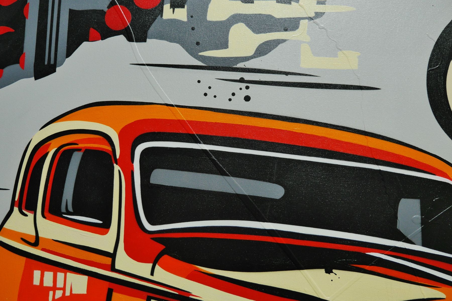Pride and Joy 200cm x 120cm Car Girl Classic Pop Art Painting (SOLD)