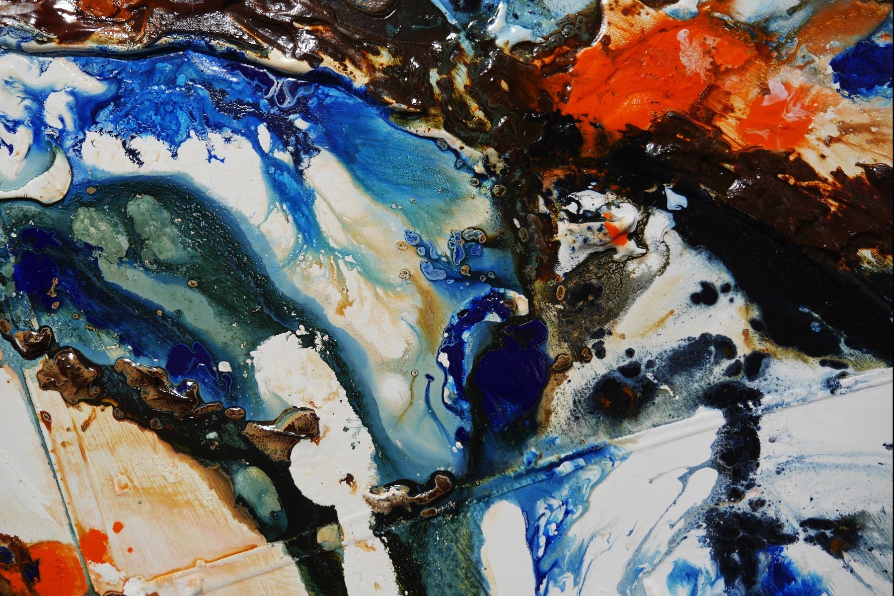 Coastal Horizon 240cm x 100cm Textured Abstract Painting