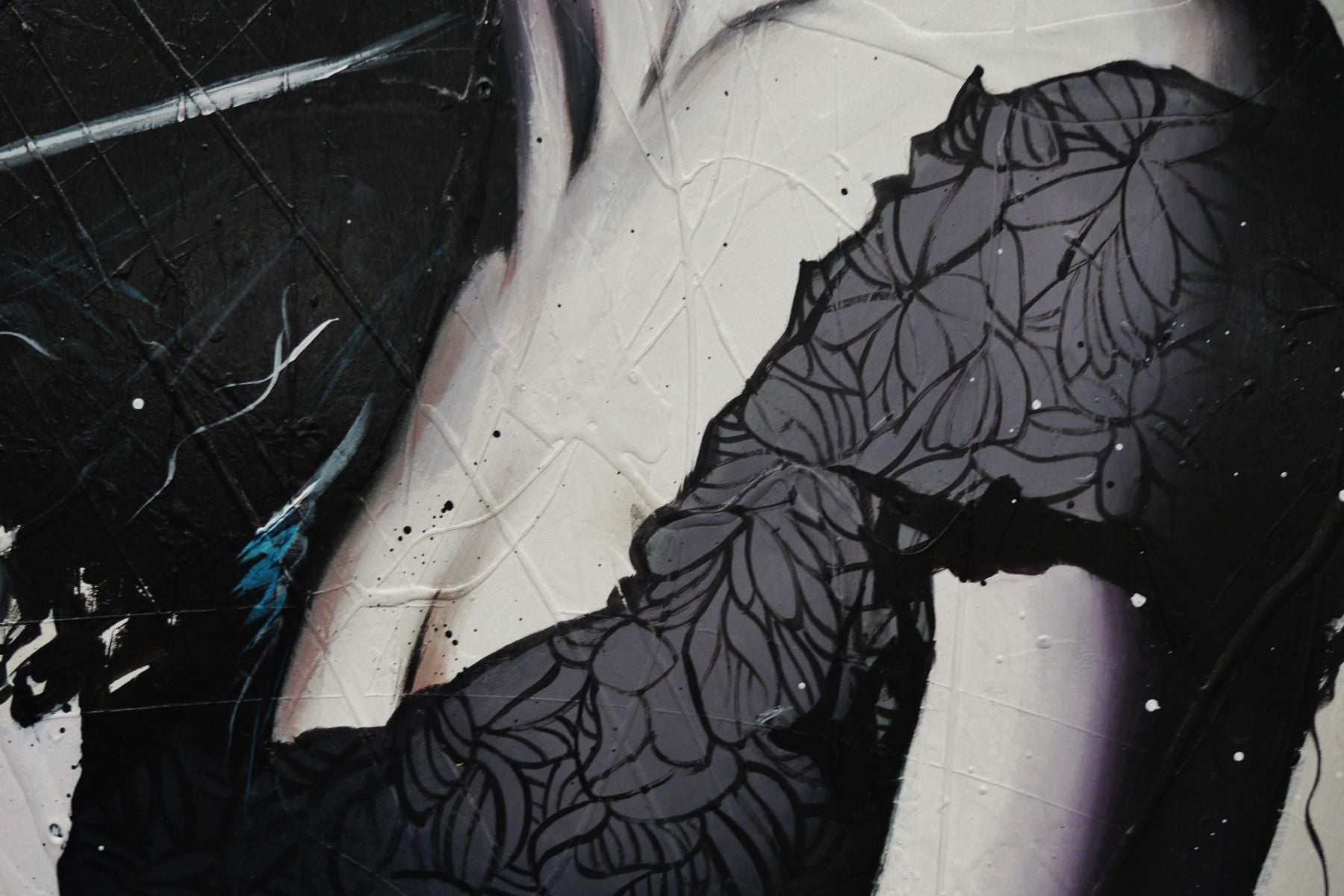 Alexis 120cm x 100cm Flower Hat Abstract Elegance Textured Painting (SOLD)