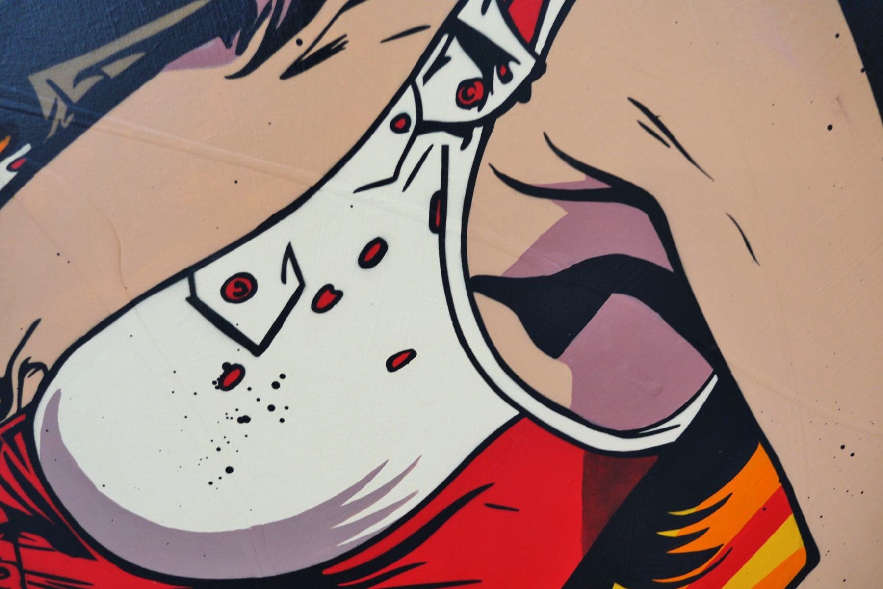 Choices 120cm x 150cm Cowgirl Textured Urban Pop Art Painting (SOLD)
