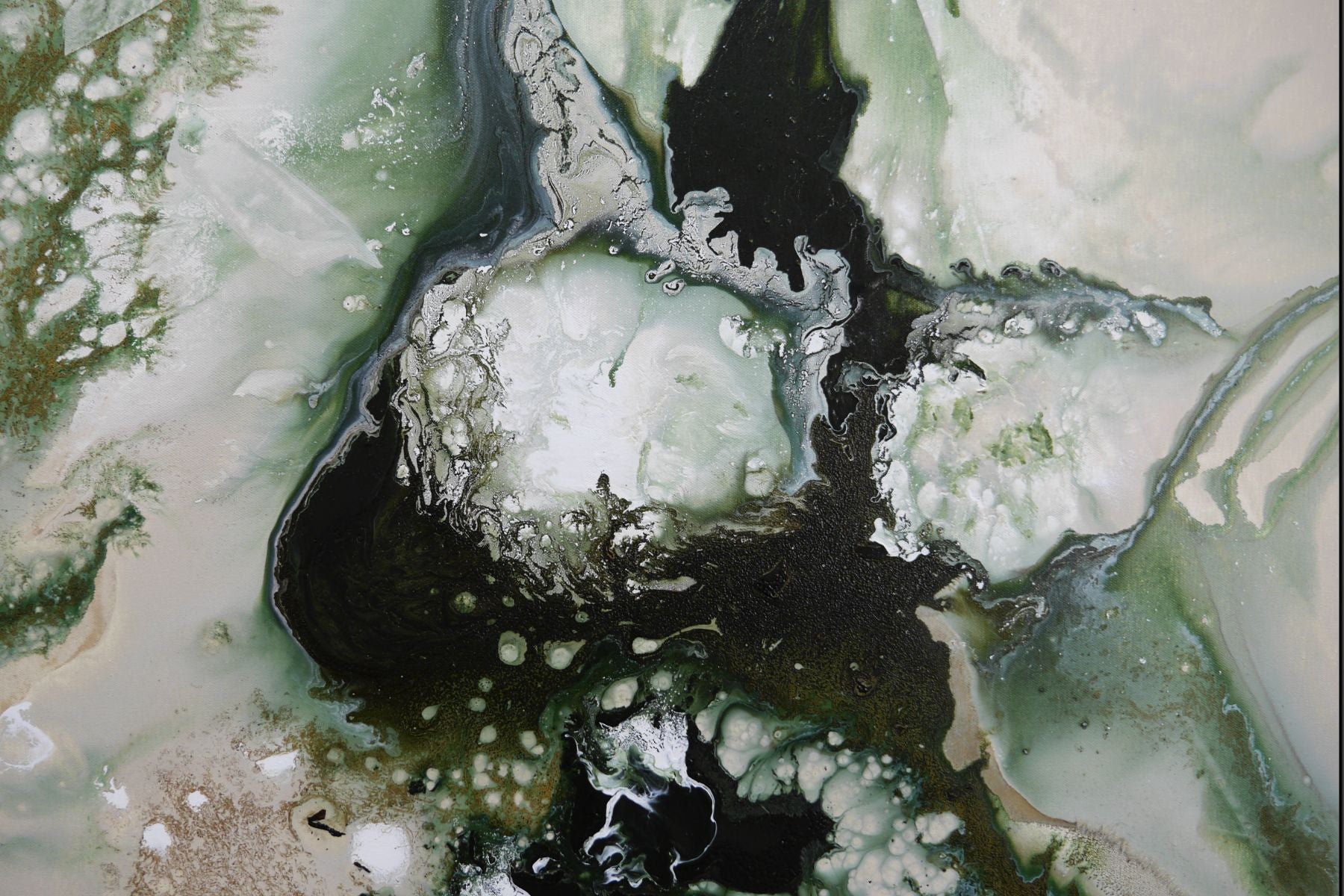 Refined 330 200cm x 80cm Blended Ink Abstract Painting (SOLD)