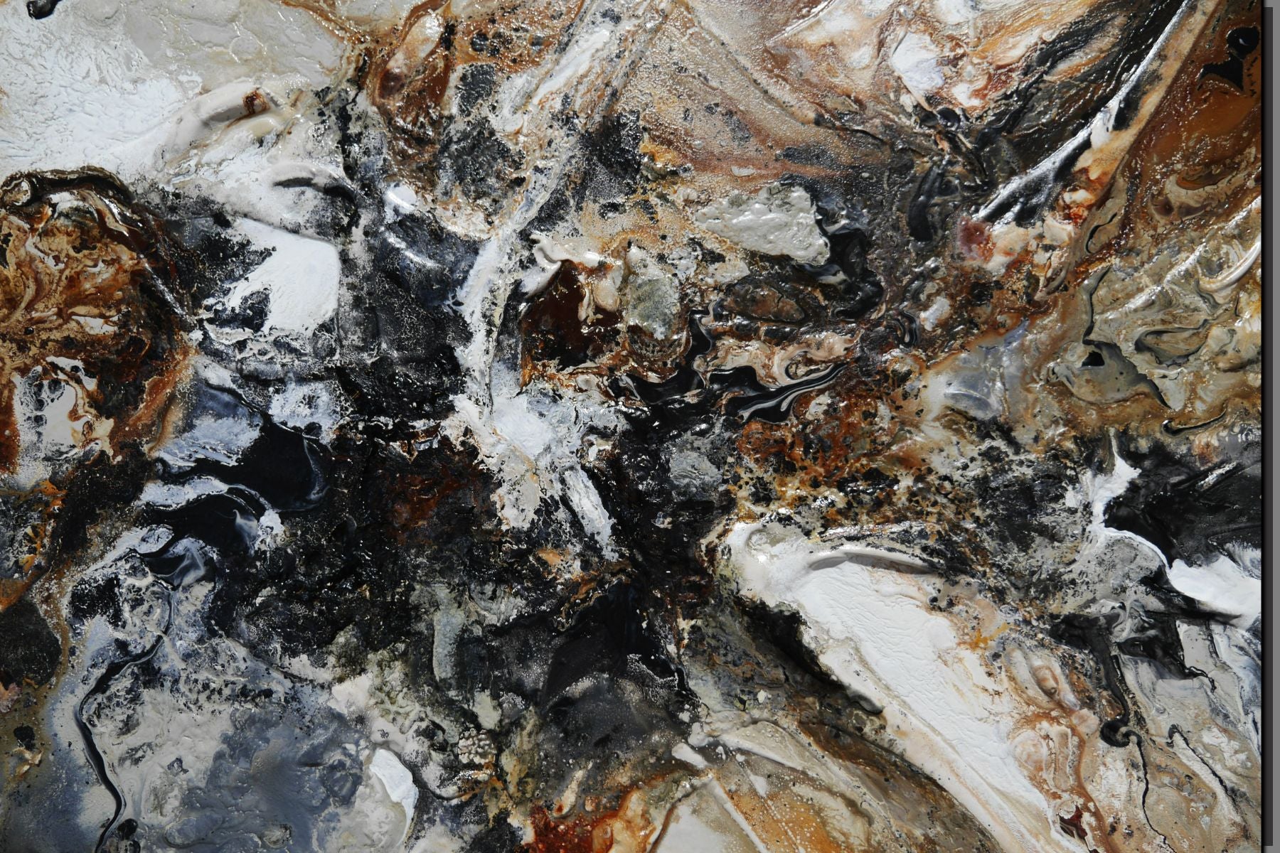 Nutted Almond 190cm x 100cm Warm Textured Abstract Painting (SOLD)