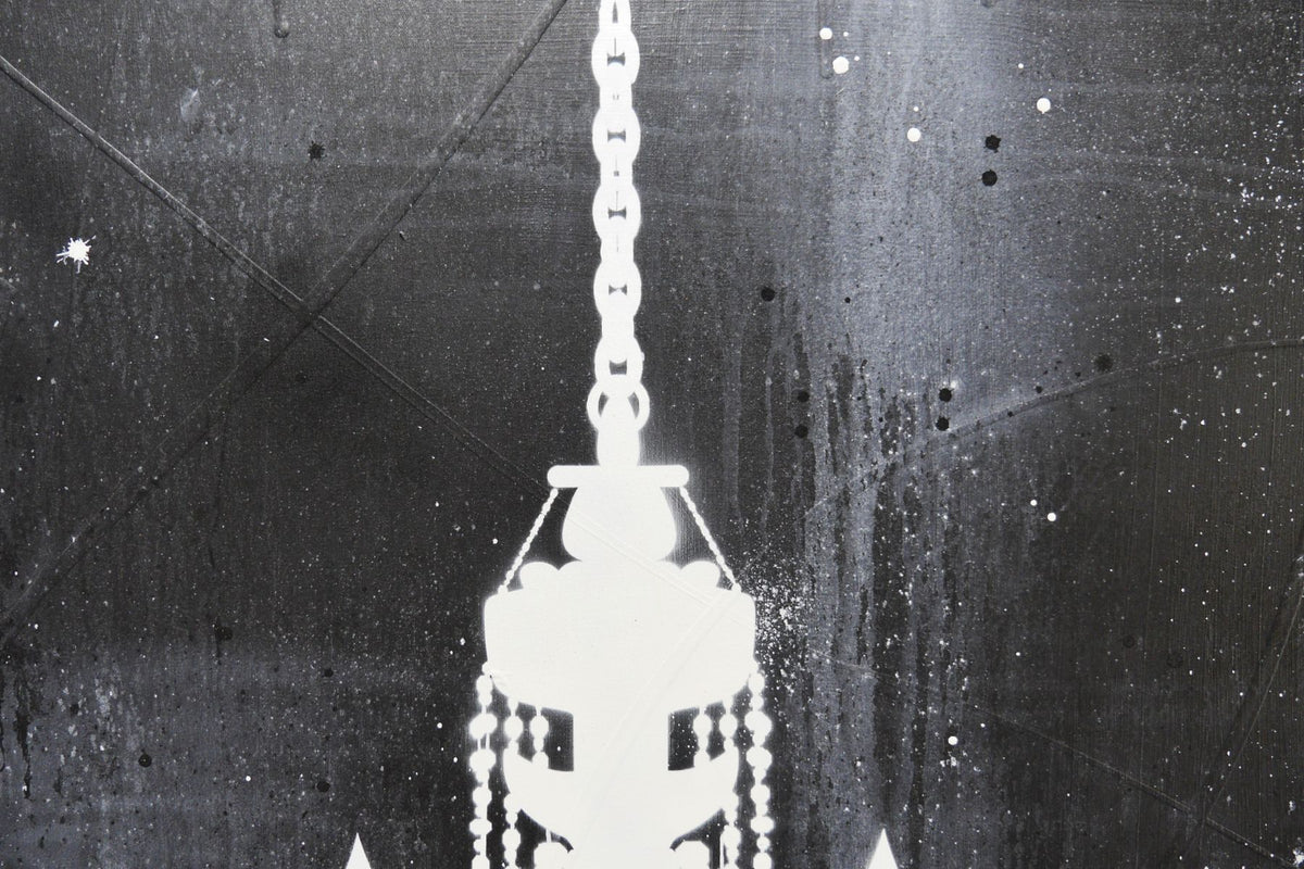 Raw Class XVI 140cm x 100cm Chandelier Textured Urban Pop Art Painting