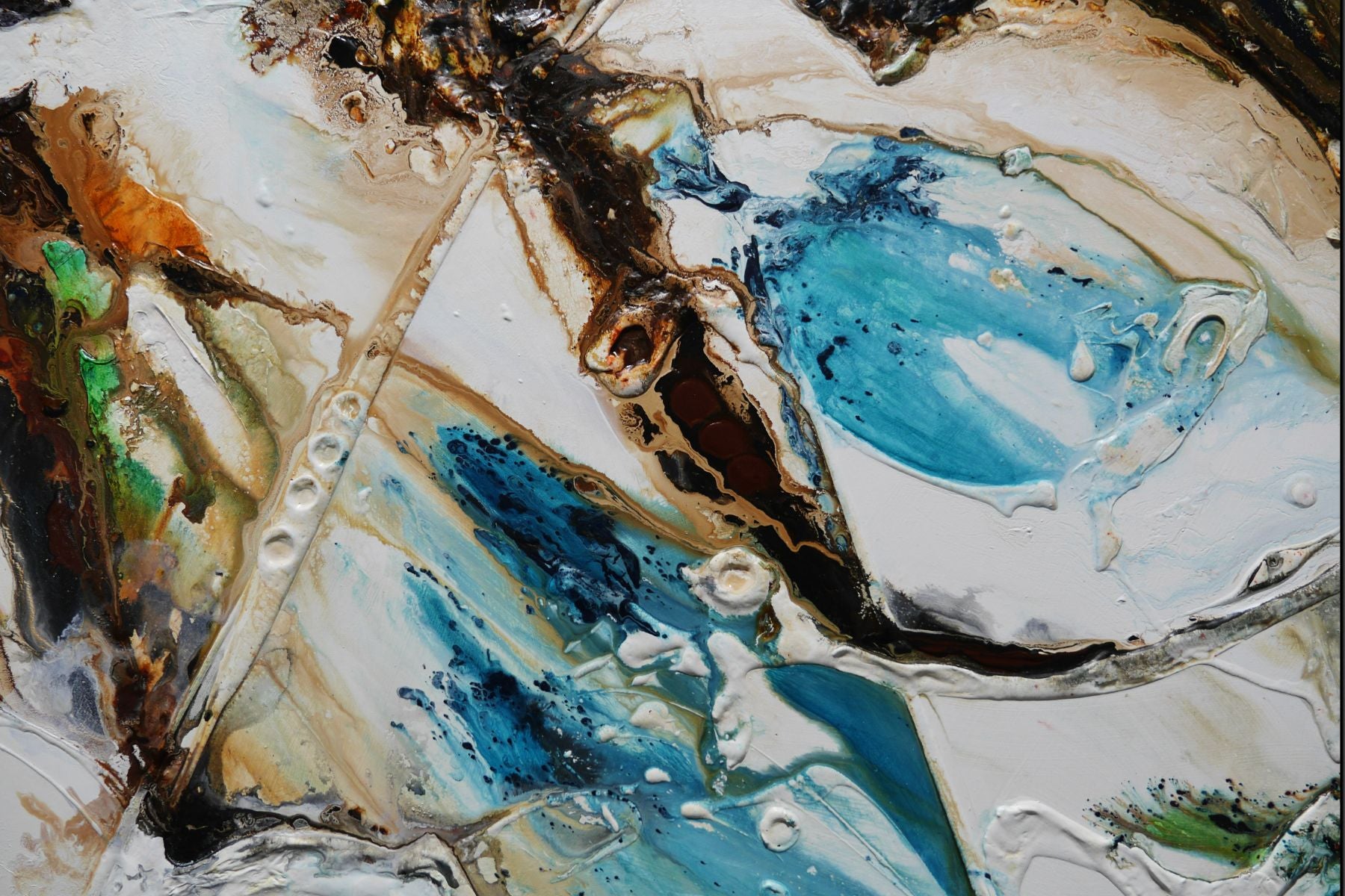 Entice 160cm x 100cm Coastal Textured Abstract Painting (SOLD)