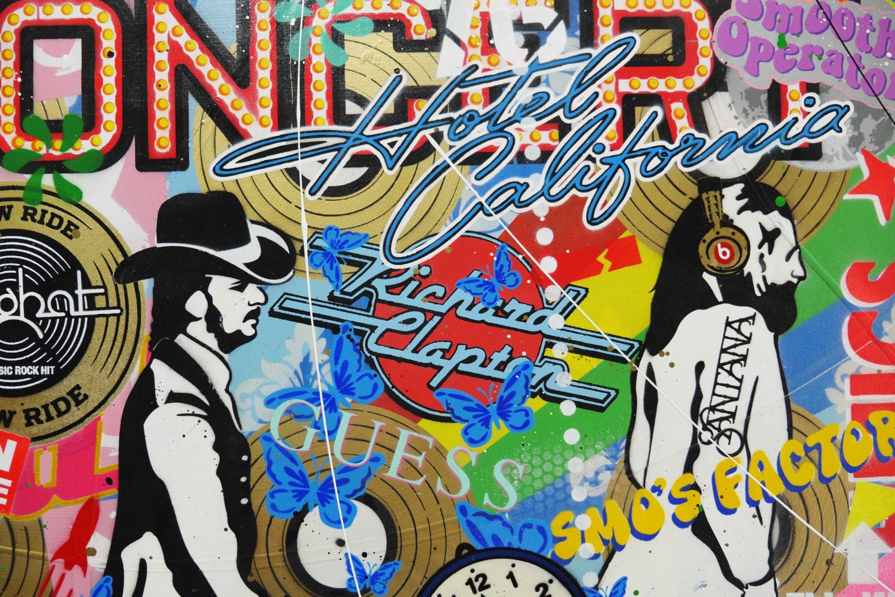 Live In Concert 160cm x 100cm Music Textured Urban Pop Art Painting