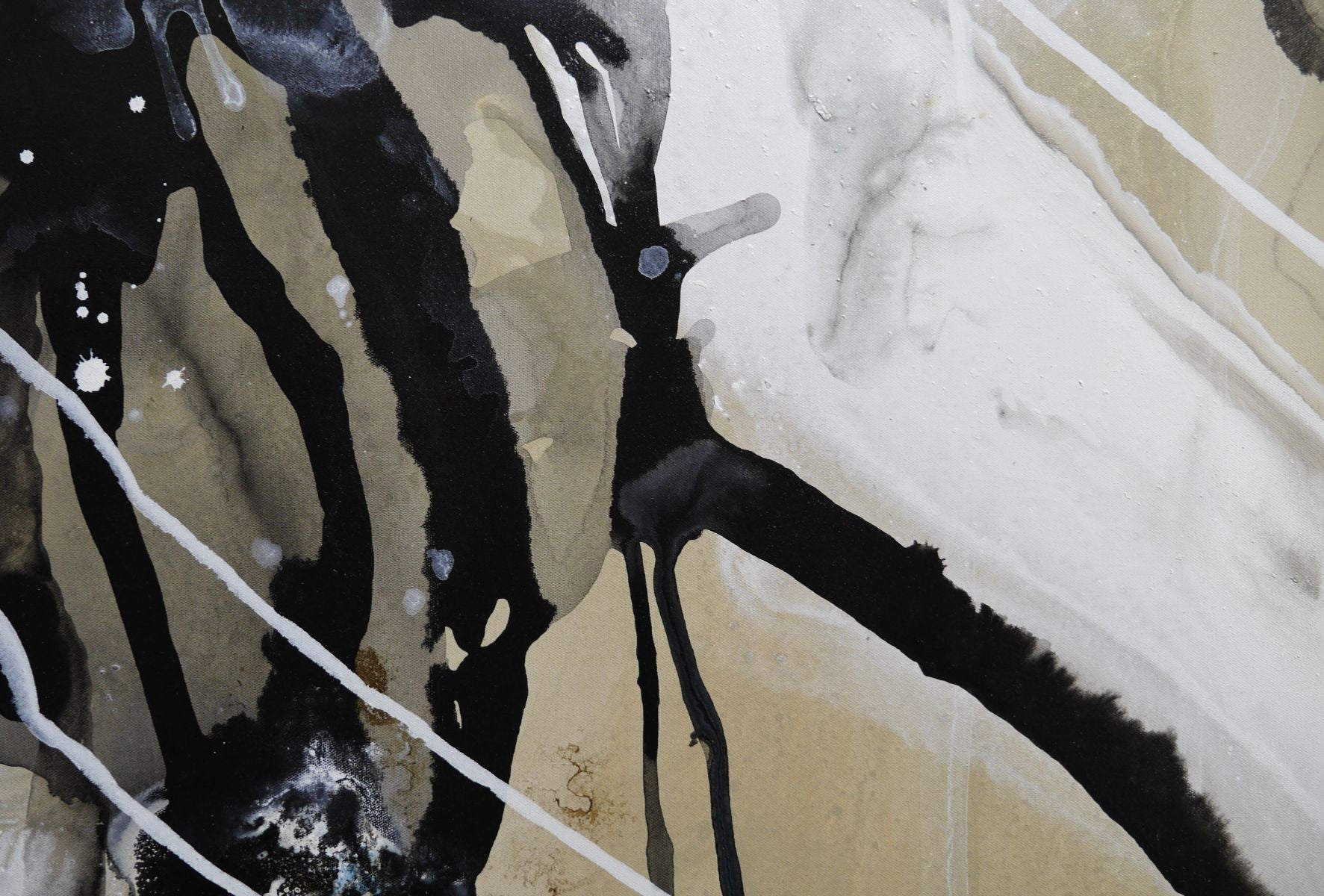 Refined 909 240cm x 100cm Blended Ink Abstract Painting