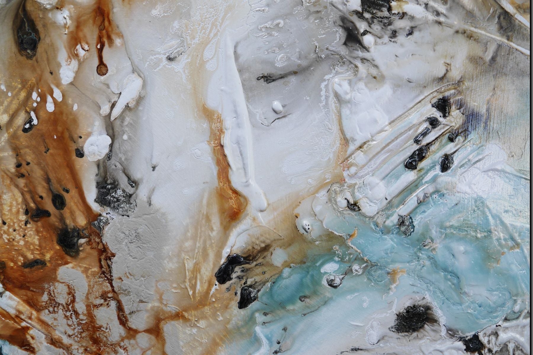 Rain 140cm x 100cm Textured Abstract Painting (SOLD)