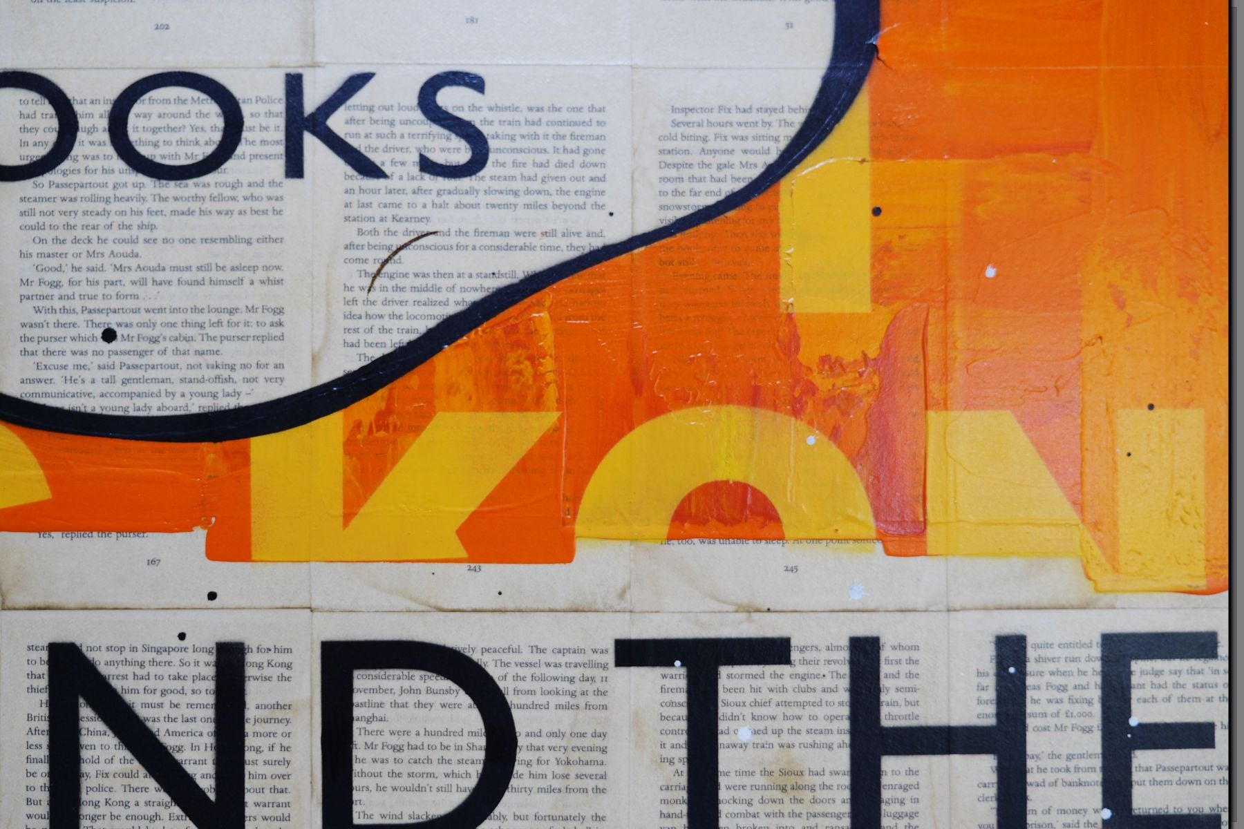 Traveler 100cm x 120cm Urban Pop Book Club Painting