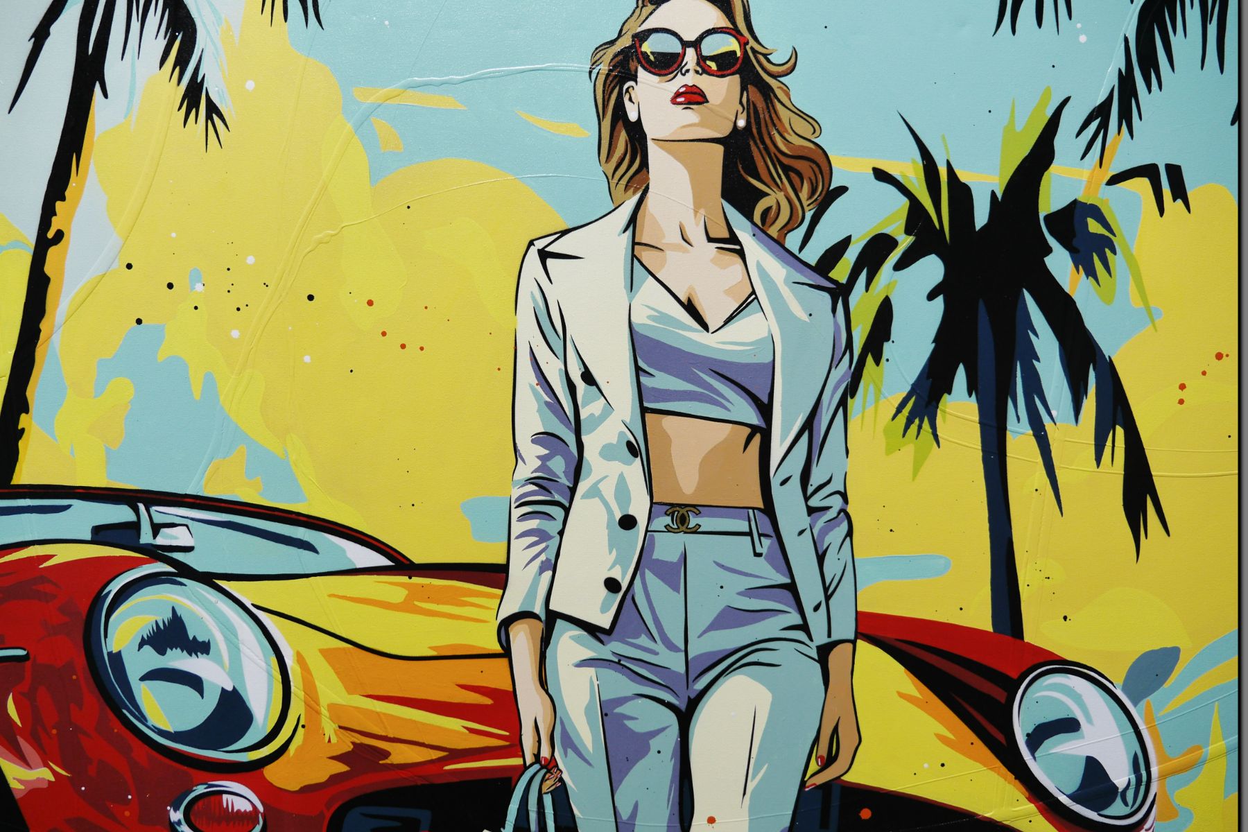 Time to Slide 200cm x 120cm Sexy Classic Pop Art Painting (SOLD)