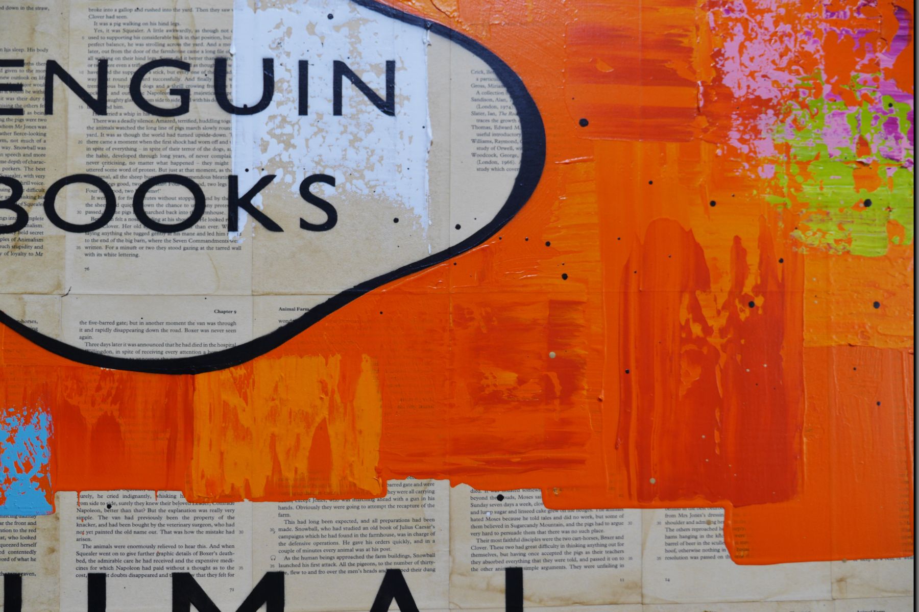 Farming 100cm x 140cm Urban Pop Book Club Painting (SOLD)
