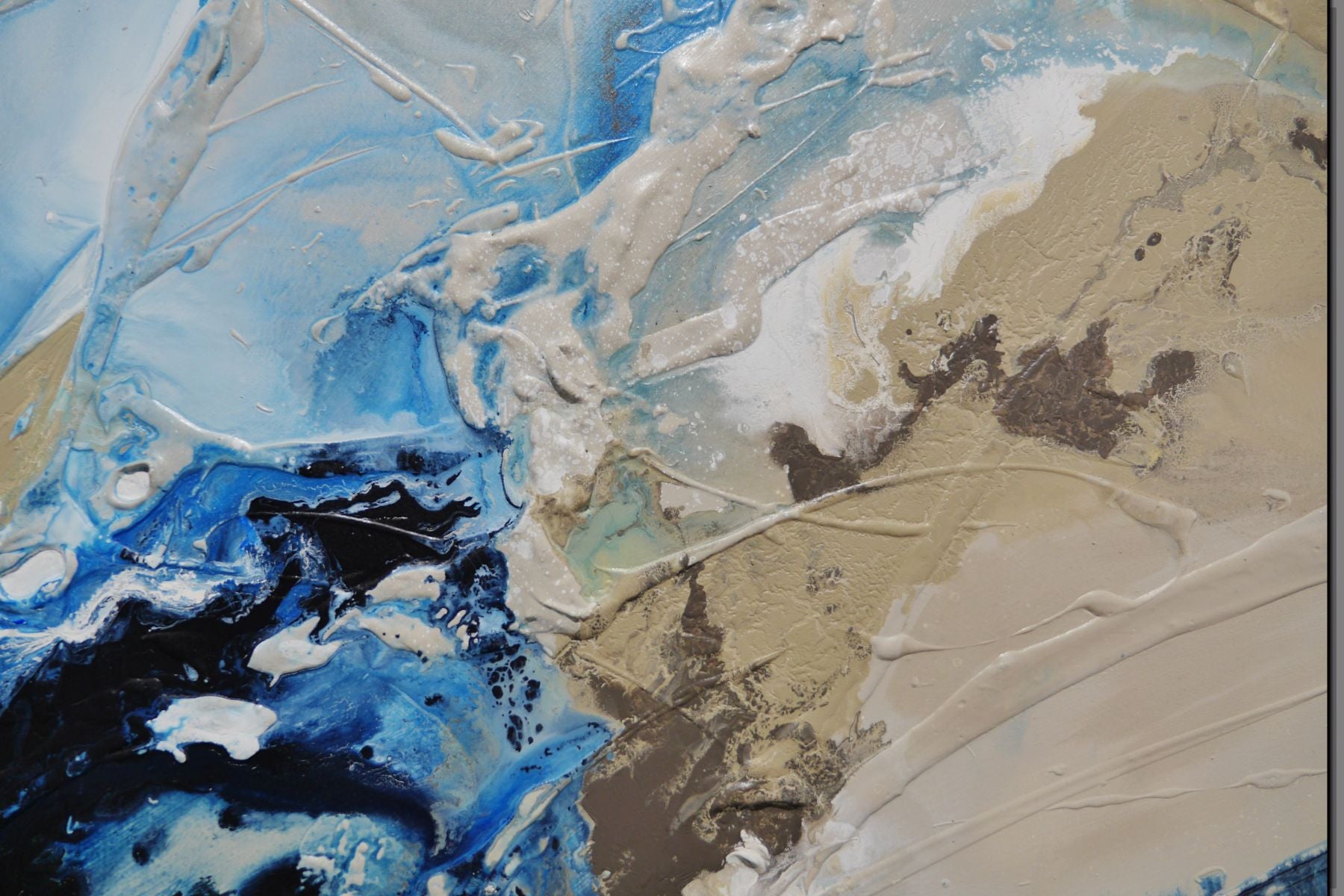 The Tempest 190cm x 100cm Textured Abstract Painting (SOLD)