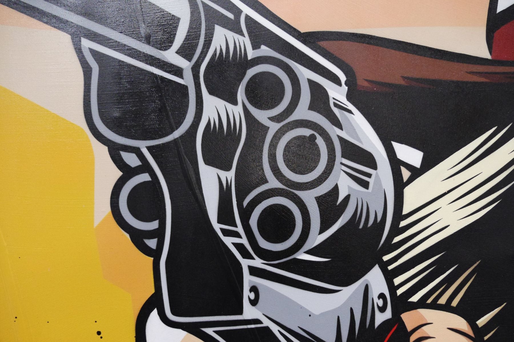 The Sheriff 190cm x 100cm Cowgirl Textured Classic Pop Art Painting (SOLD)