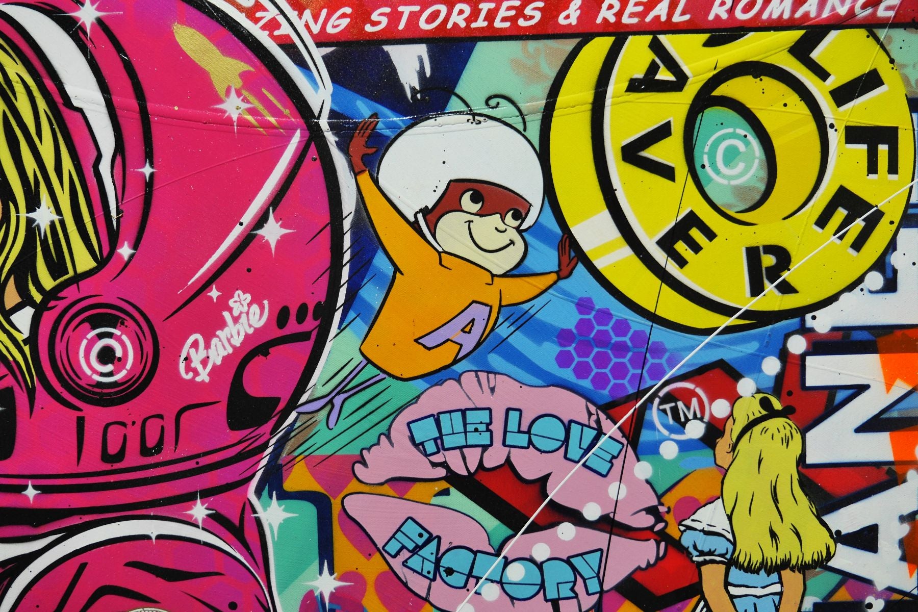 Love Express 160cm x 100cm Textured Urban Pop Art Painting