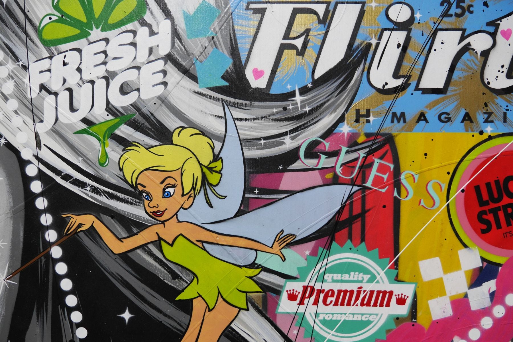 Fairies and Queens 160cm x 100cm Textured Urban Pop Art Painting