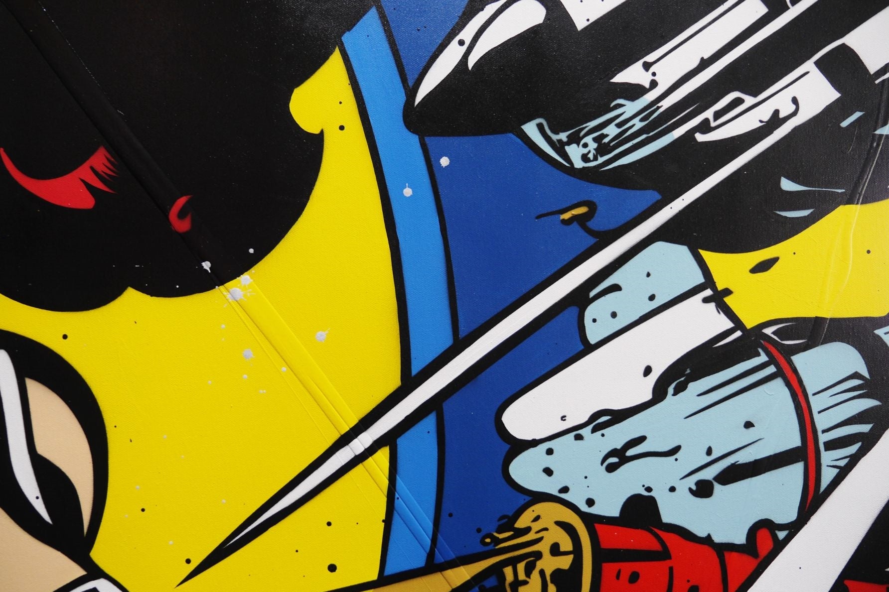 Blaster in Hand 160cm x 100cm Space Classic Pop Art Painting