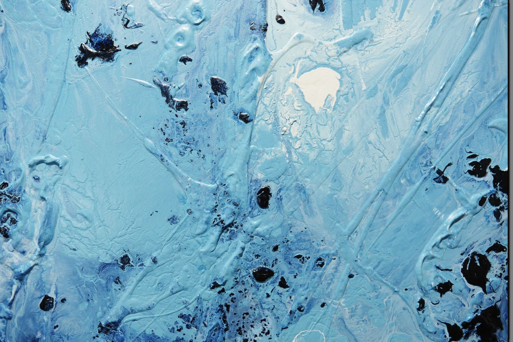 Purified 140cm x 180cm Blue Textured Abstract Painting (SOLD)