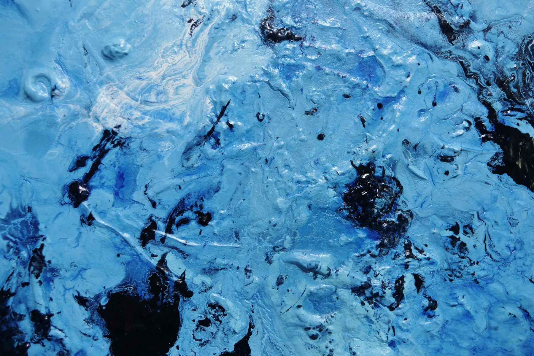 Aquatic Intent 200cm x 120cm Blue Textured Abstract Painting