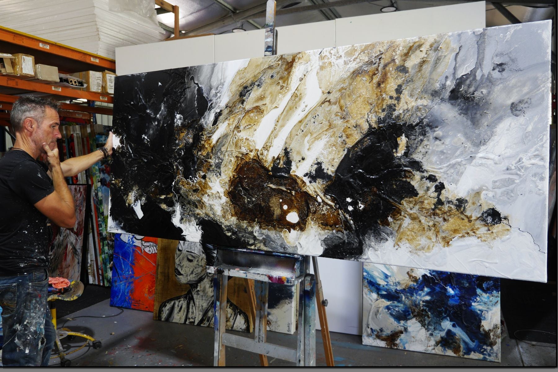 Temptation 240cm x 100cm Textured Abstract Painting (SOLD)
