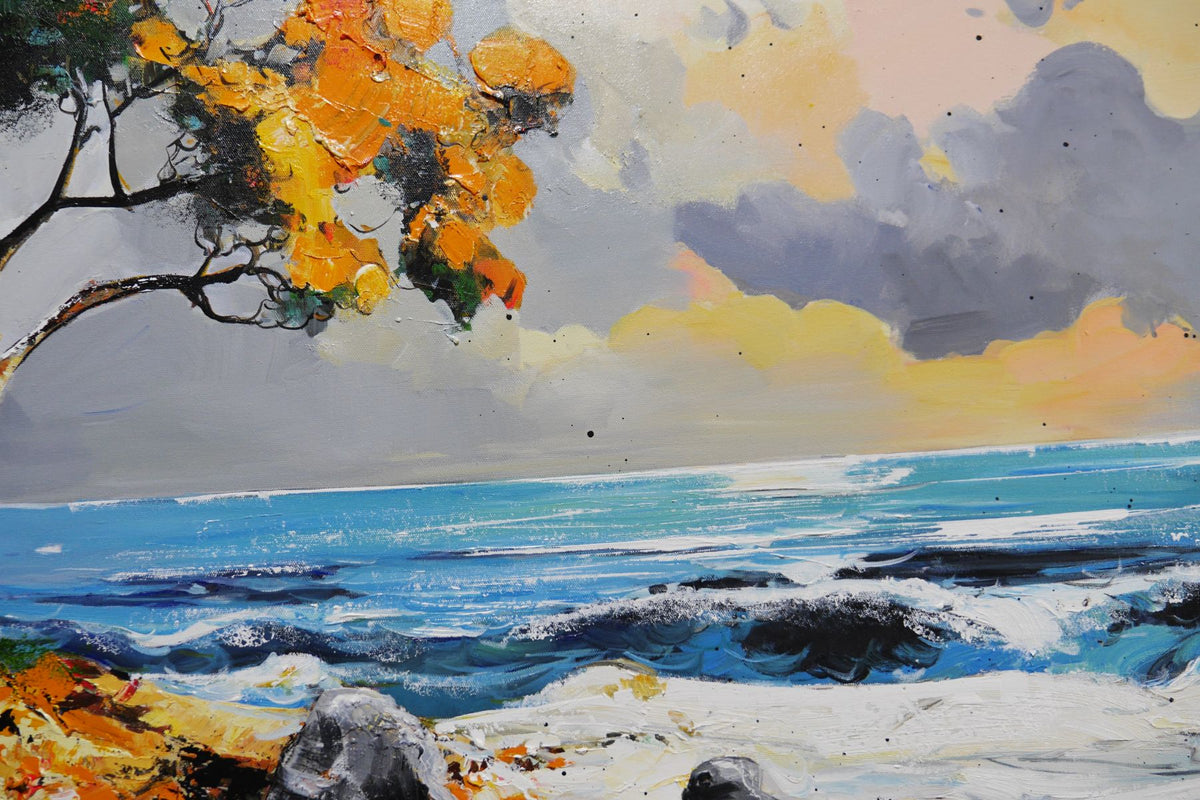 Chasing Sunsets 200cm x 120cm FRAMED Australian Landscape Textured Abstract Realism Painting