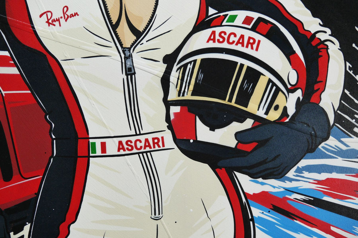 Red Horses 190cm x 100cm Ferrari Classic Pop Art Painting