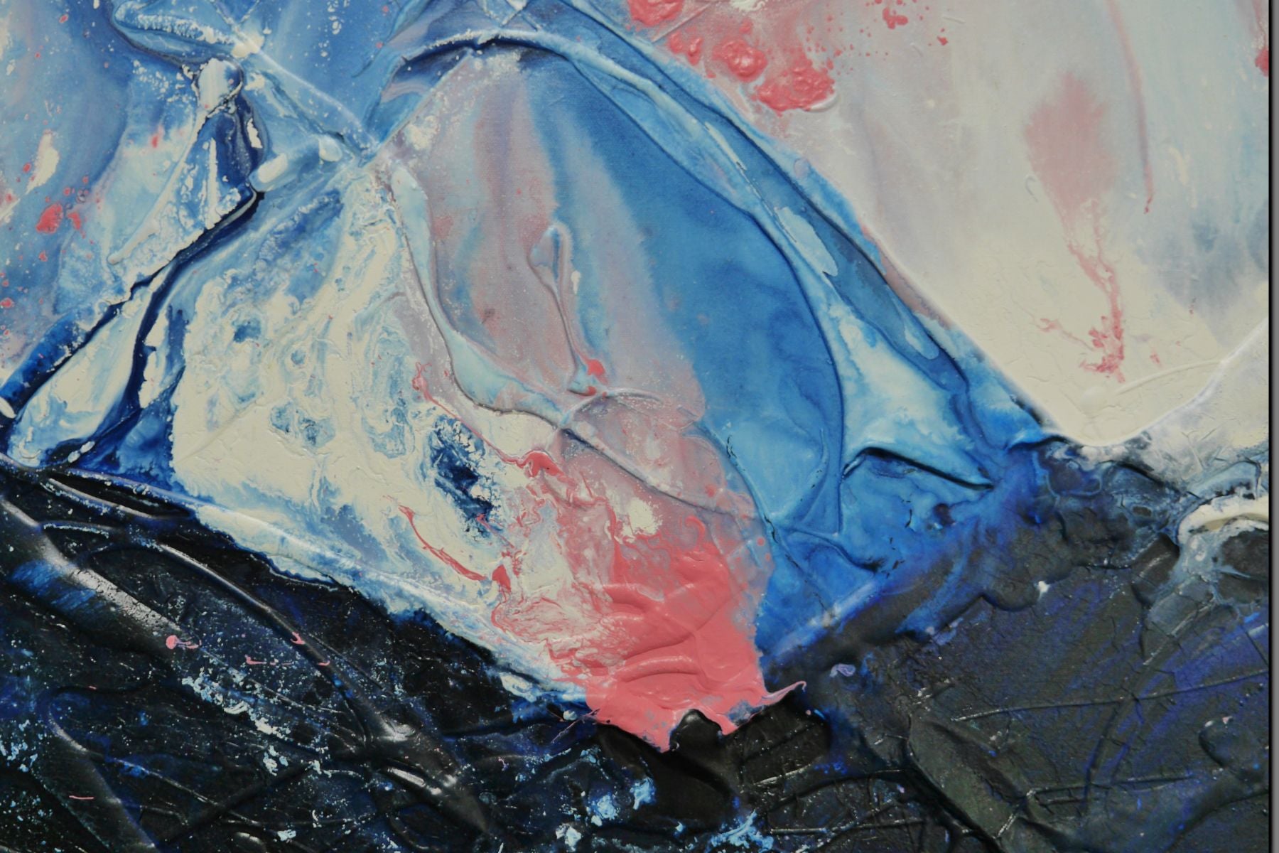 Midnight Magenta 200cm x 80cm Textured Abstract Painting