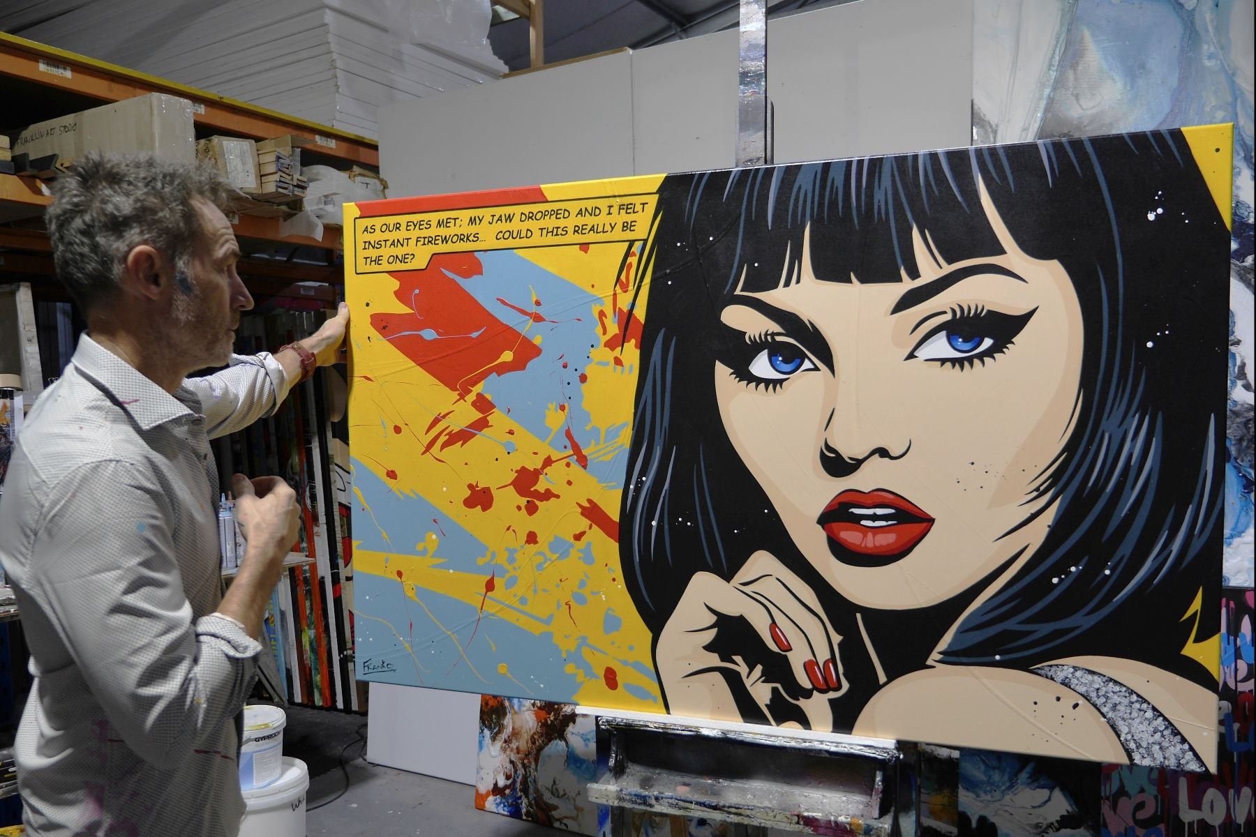 My Jaw Dropped 160cm x 100cm Classic Pop Art Painting
