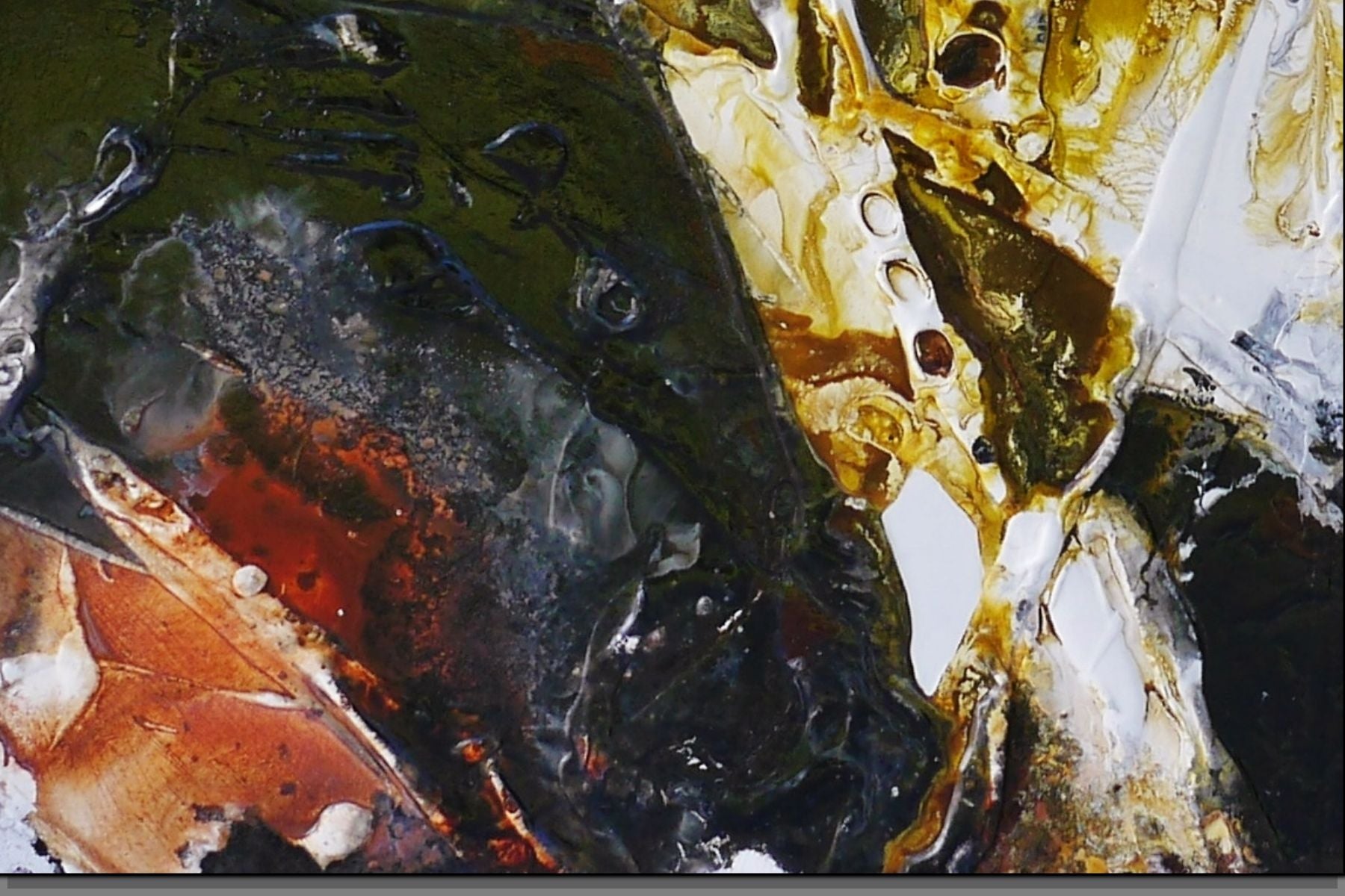 Seeded Mustard 140cm x 180cm Textured Abstract Painting (SOLD)