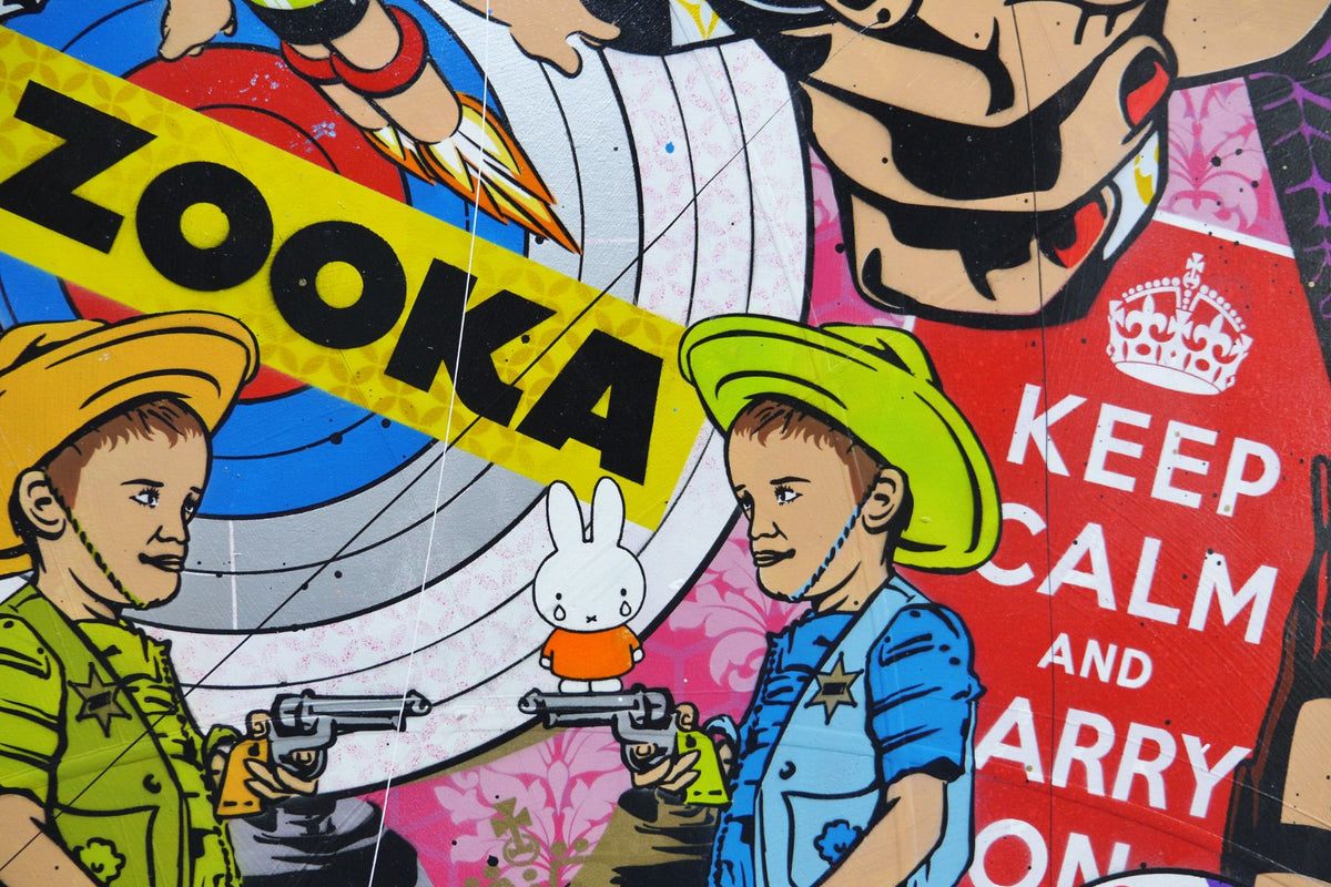 Miss Lucky Bandit 120cm x 150cm Marilyn Monroe Textured Urban Pop Art Painting