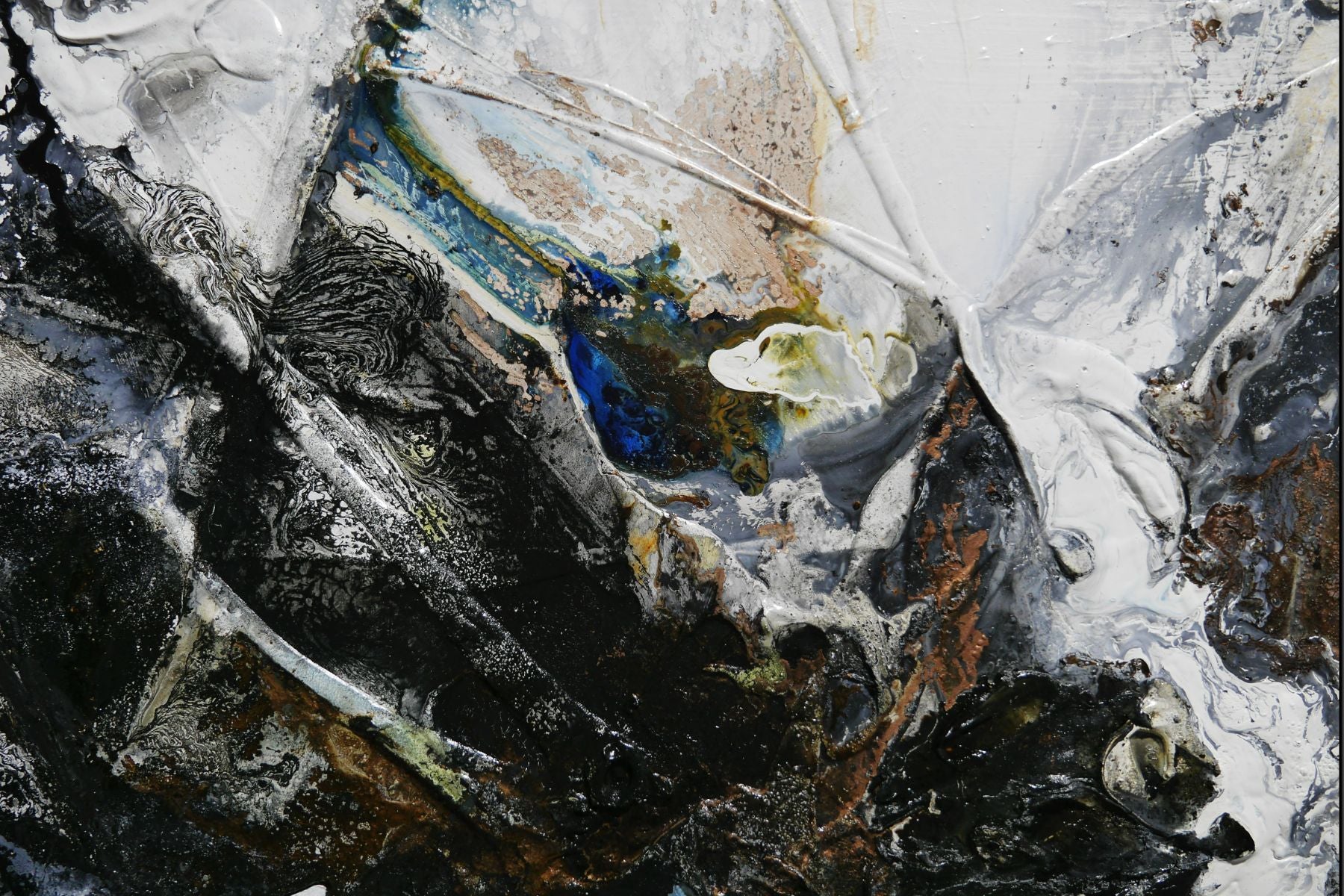 Sequential 240cm x 100cm Textured Abstract Painting (SOLD)