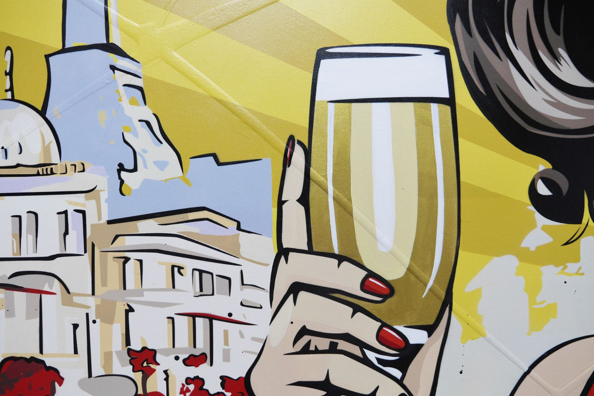 Clearly Paris 160cm x 100cm Textured Classic Pop Art Painting