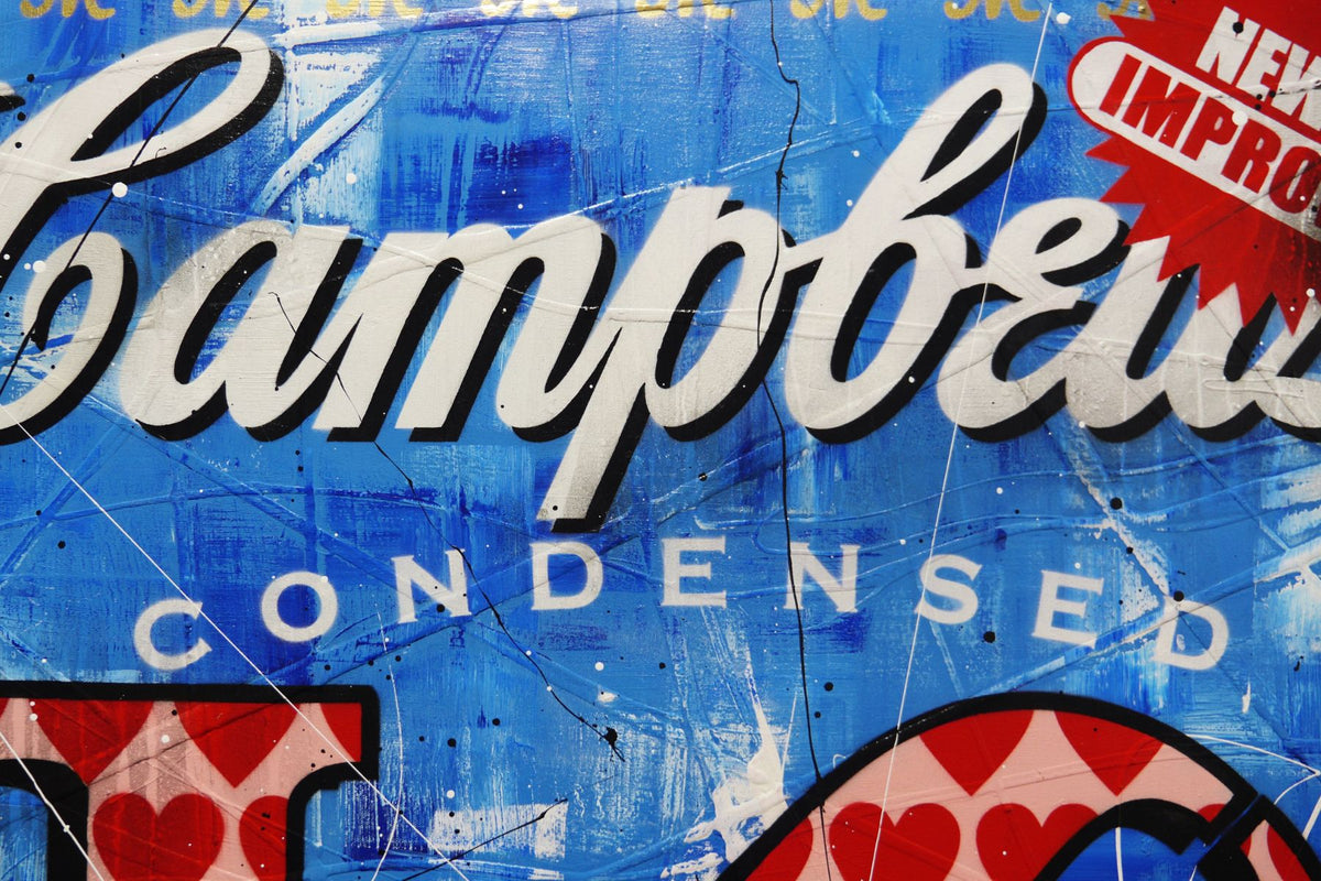 The Love Effect 140cm x 100cm Campbells Soup Textured Urban Pop Art Painting