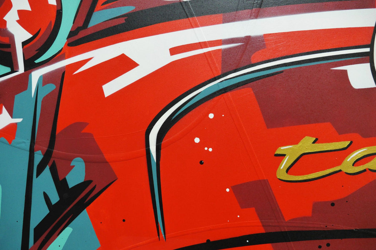 Living Dreams 190cm x 100cm Porsche Targa Classic Pop Art Painting
