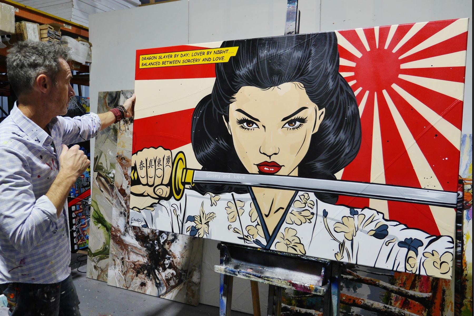 The Balance 160cm x 100cm Classic Pop Art Painting