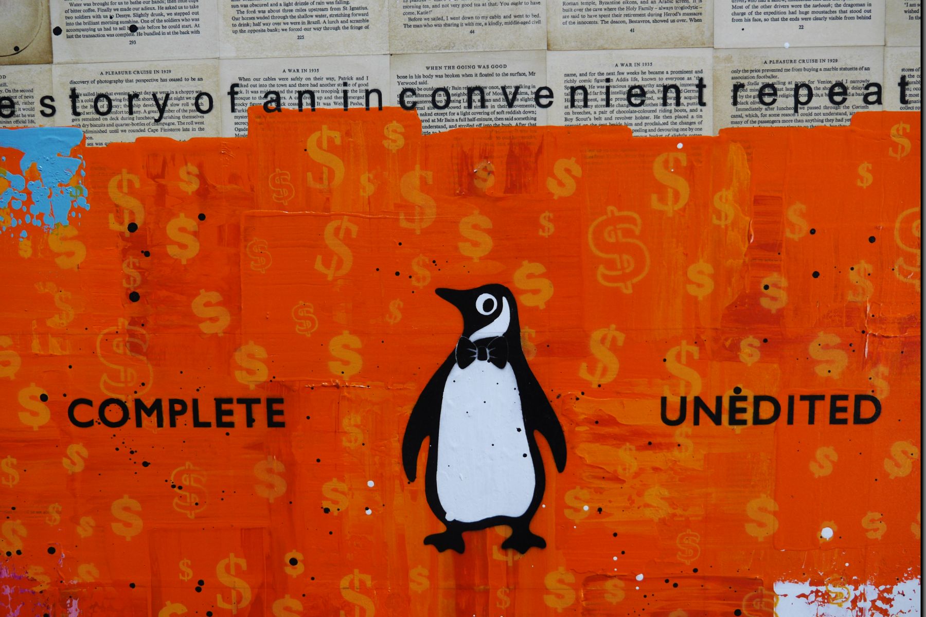 Marxist Reality 140cm x 100cm Tax Urban Pop Book Club Painting