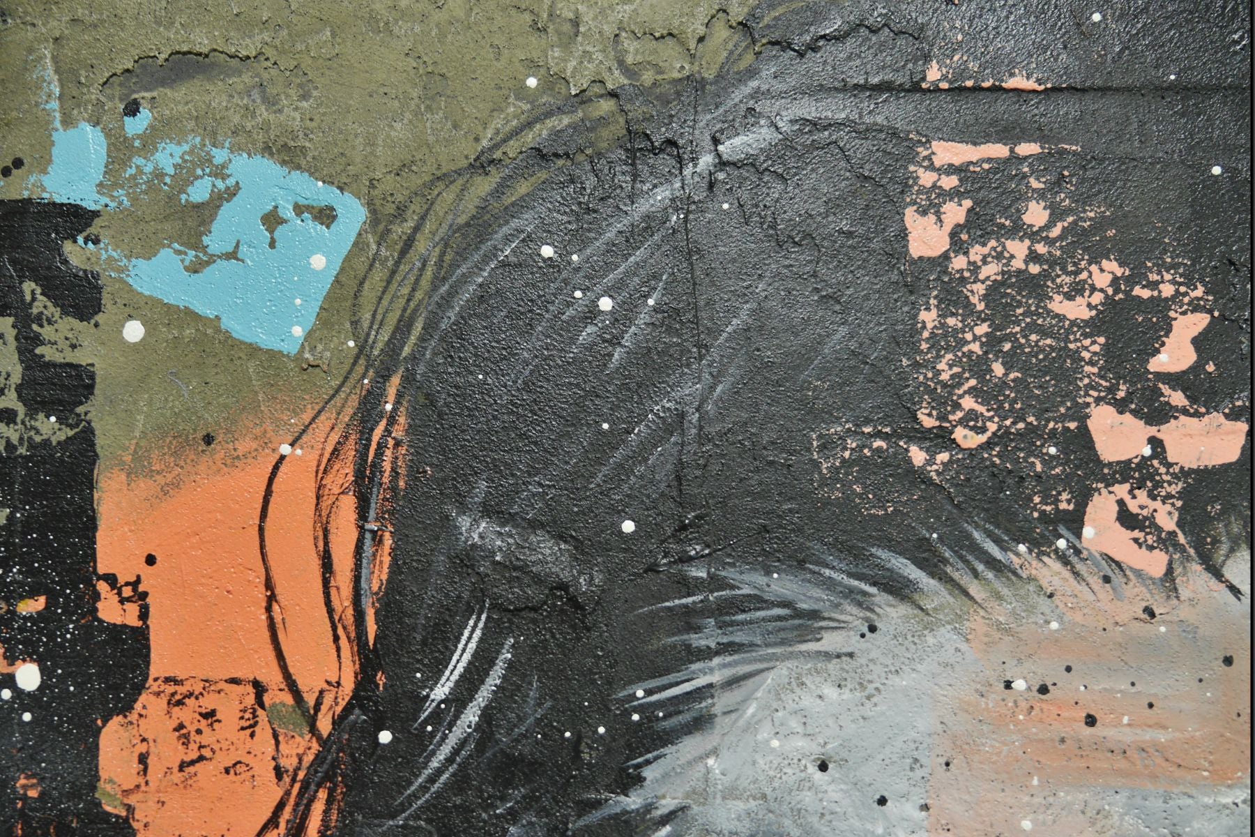 Jocelyn 90cm x 90cm Framed Sexy Concrete Textured Street Art Painting (SOLD)