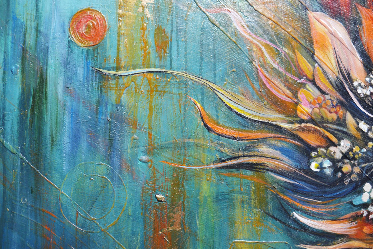 Kazumi 190cm x 100cm FRAMED Abstract Realism Textured Painting