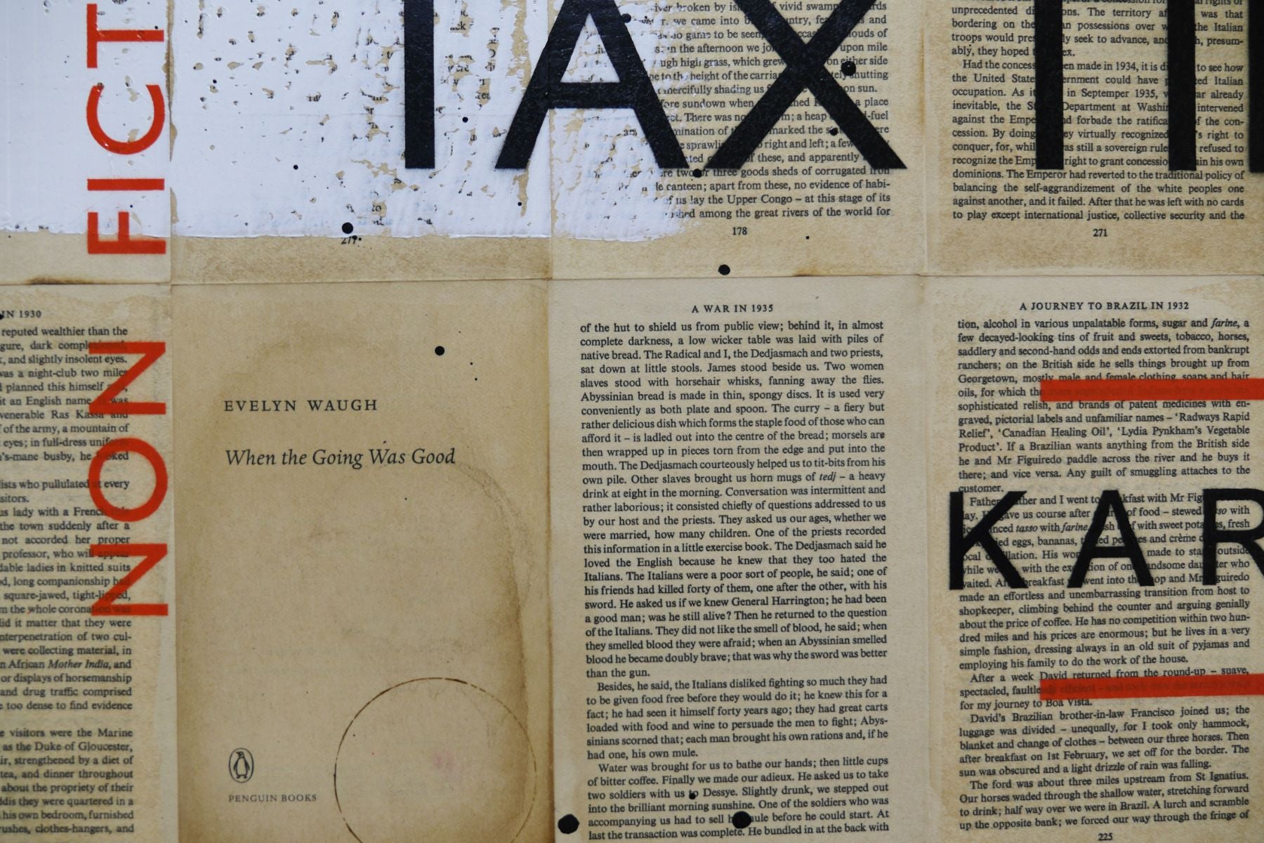 Marxist Reality 140cm x 100cm Tax Urban Pop Book Club Painting