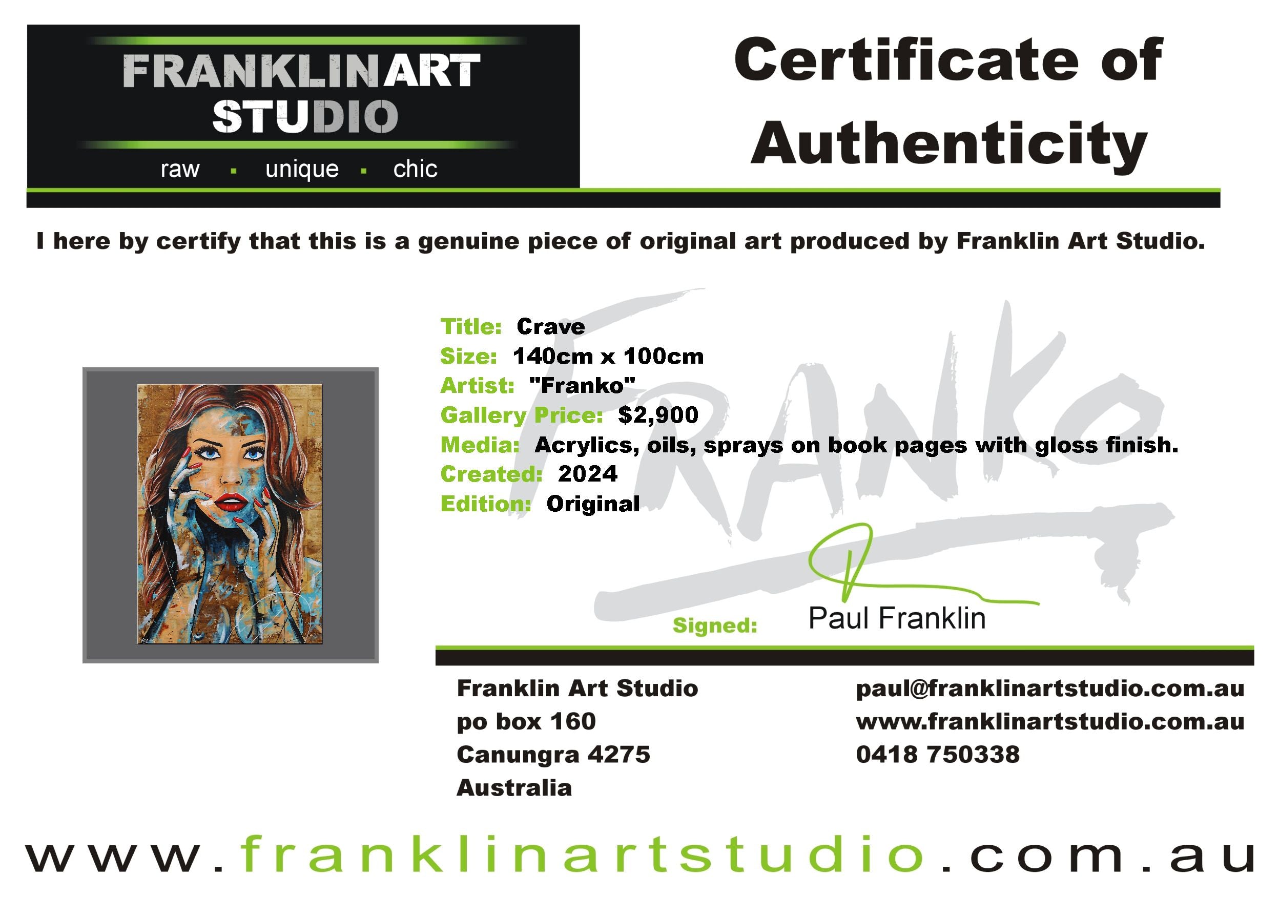 Crave 140cm x 100cm Sexy Woman Abstract Realism Book Club Painting (SOLD)
