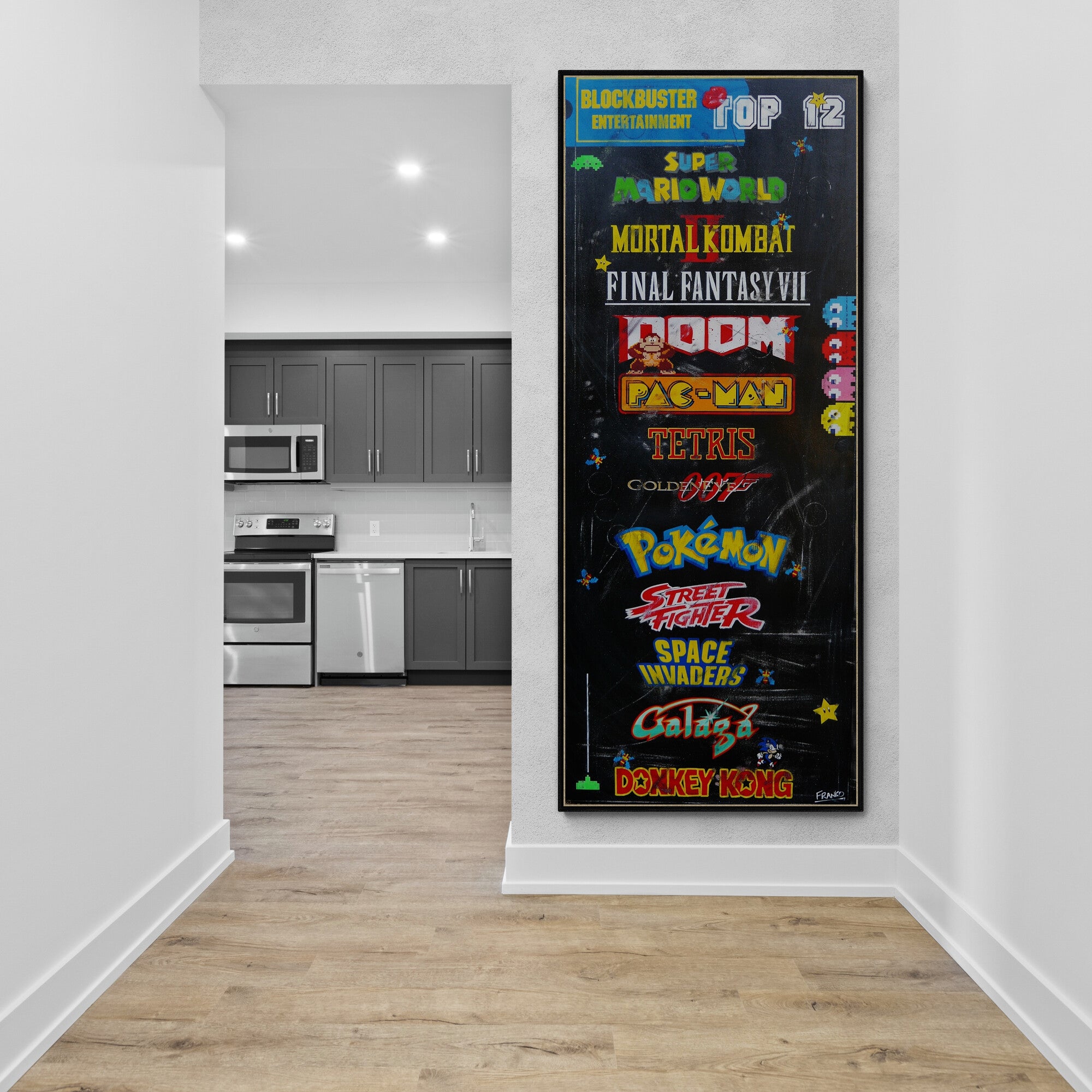 Top Gamers 200cm x 80cm Original Hand Painted Pop Art Painting (SOLD)