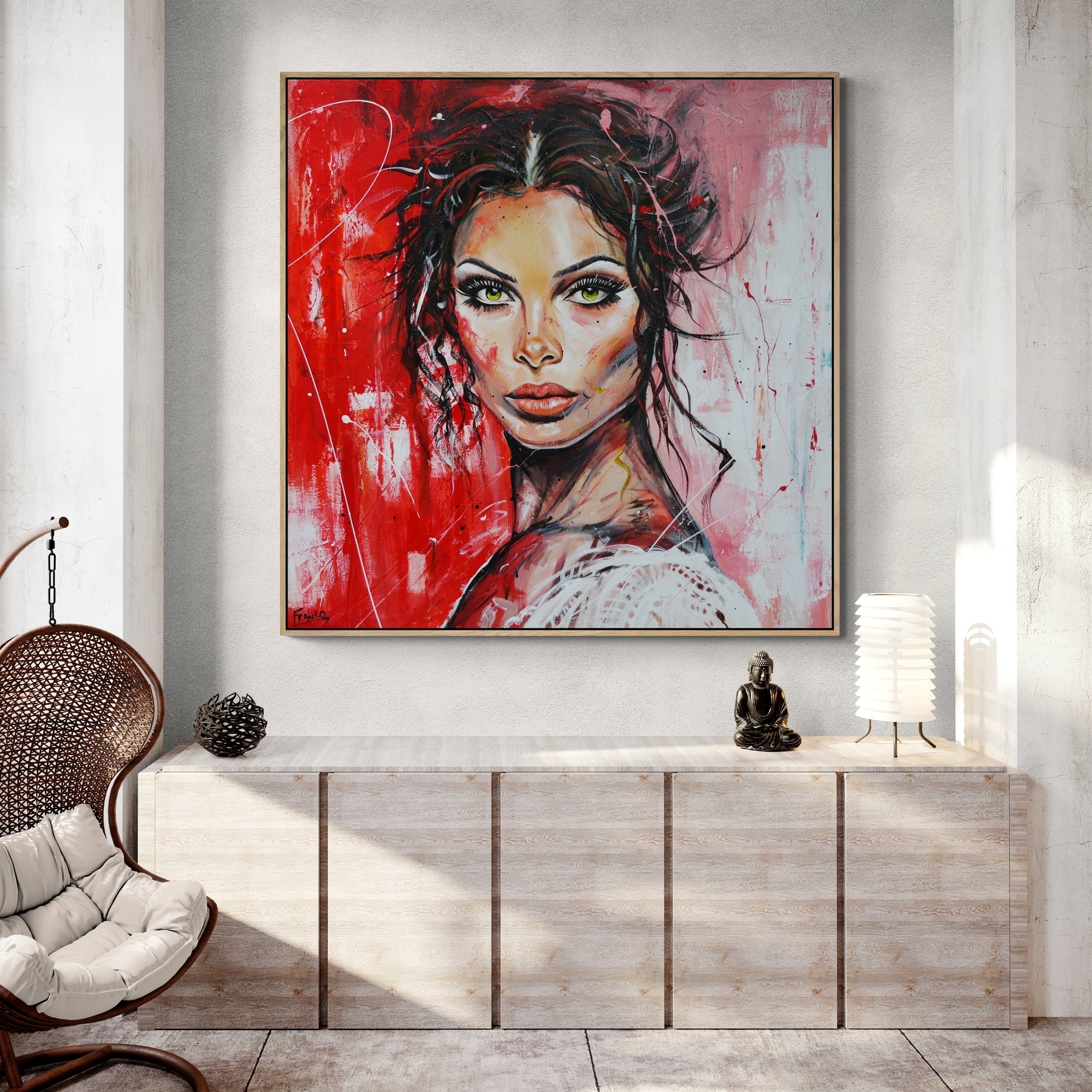 Lime Scarlett 120cm x 120cm Brave and Beautiful Abstract Framed Textured Painting-people-[Franko_Artist]-[Australian_artist]-[Gold_Coast]-[Brisbane]-[modern]-[contemporary]-[original]-[Large_artwork]-[The_Block]-[Dream_Homes]-[ideas]-[Grand_Designs]-[Art_Lover]-Franklin Art Studio
