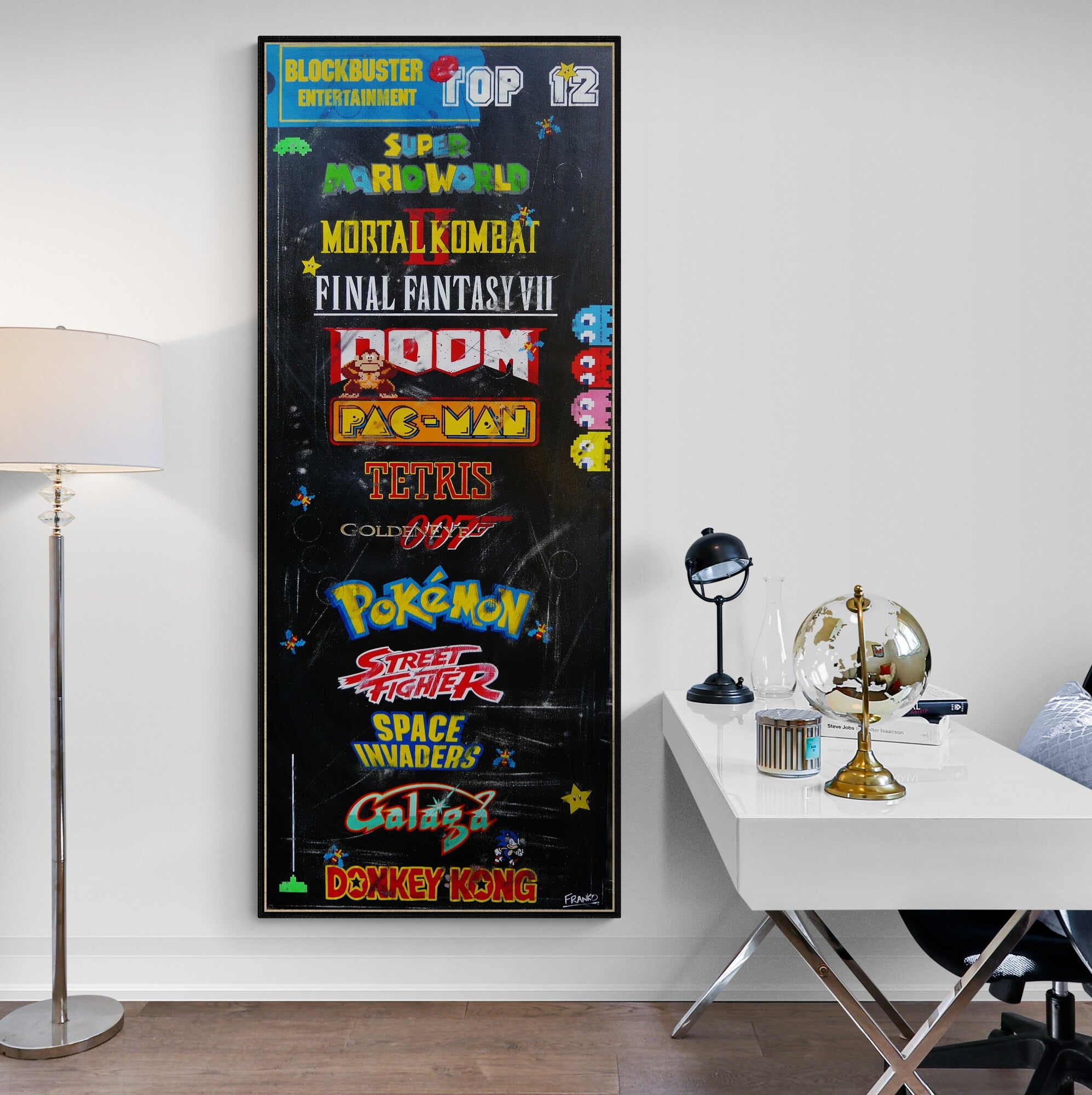 Top Gamers 200cm x 80cm Original Hand Painted Pop Art Painting (SOLD)