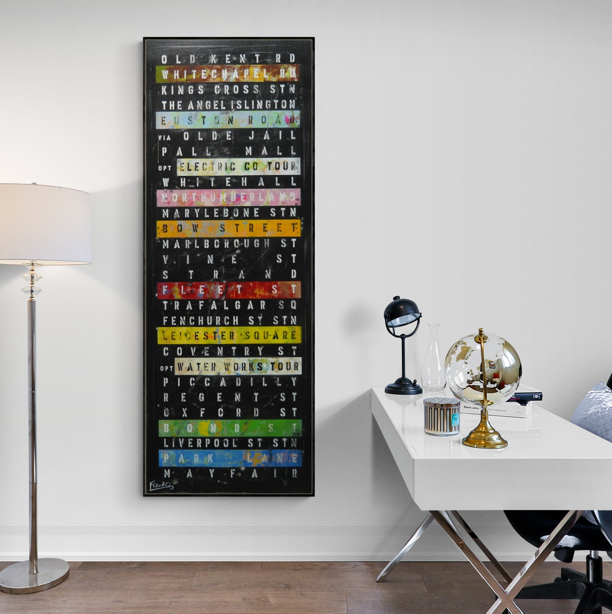 update alt-text with template Bow St Heat 160cm x 60cm Monopoly Urban Pop Art Painting-Urban Pop Art-[Franko_Artist]-[The_Block]-[Dream_Homes]-[ideas]- [Grand_Designs]-Franklin Art Studio