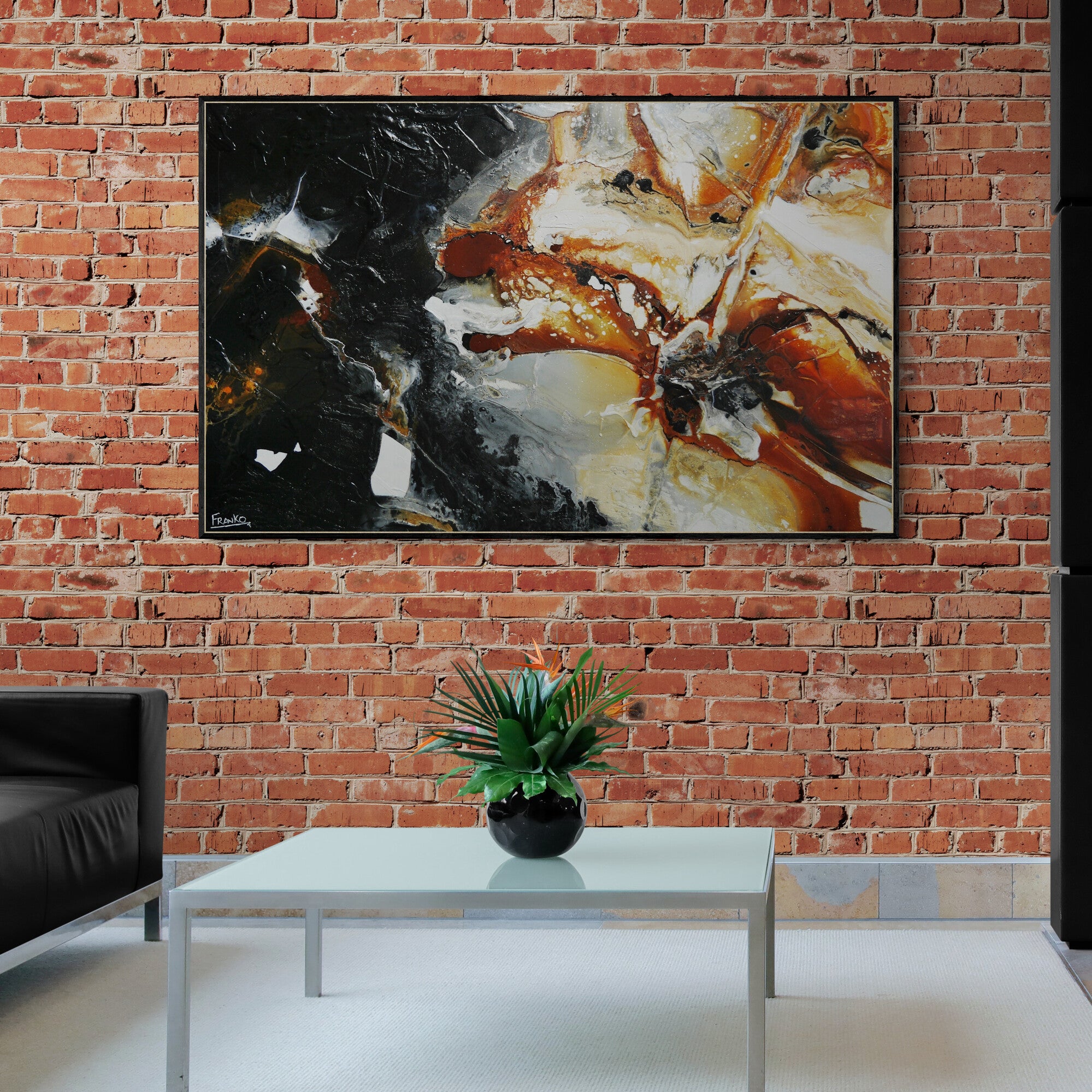 Rusted Marble 160cm x 100cm Rustic Textured Abstract Painting (SOLD)-Abstract-[Franko_Artist]-[Australian_artist]-[Gold_Coast]-[Brisbane]-[modern]-[contemporary]-[original]-[Large_artwork]-[The_Block]-[Dream_Homes]-[ideas]-[Grand_Designs]-[Art_Lover]-Franklin Art Studio