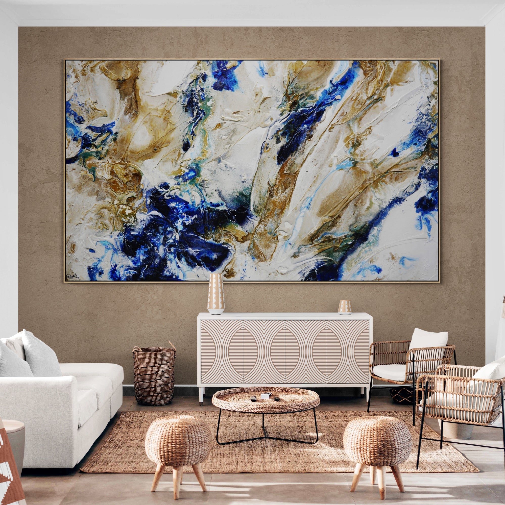 Honey Casbah 250cm x 150cm Textured Abstract Painting (SOLD)-Abstract-[Franko_Artist]-[Australian_artist]-[Gold_Coast]-[Brisbane]-[modern]-[contemporary]-[original]-[Large_artwork]-[The_Block]-[Dream_Homes]-[ideas]-[Grand_Designs]-[Art_Lover]-Franklin Art Studio